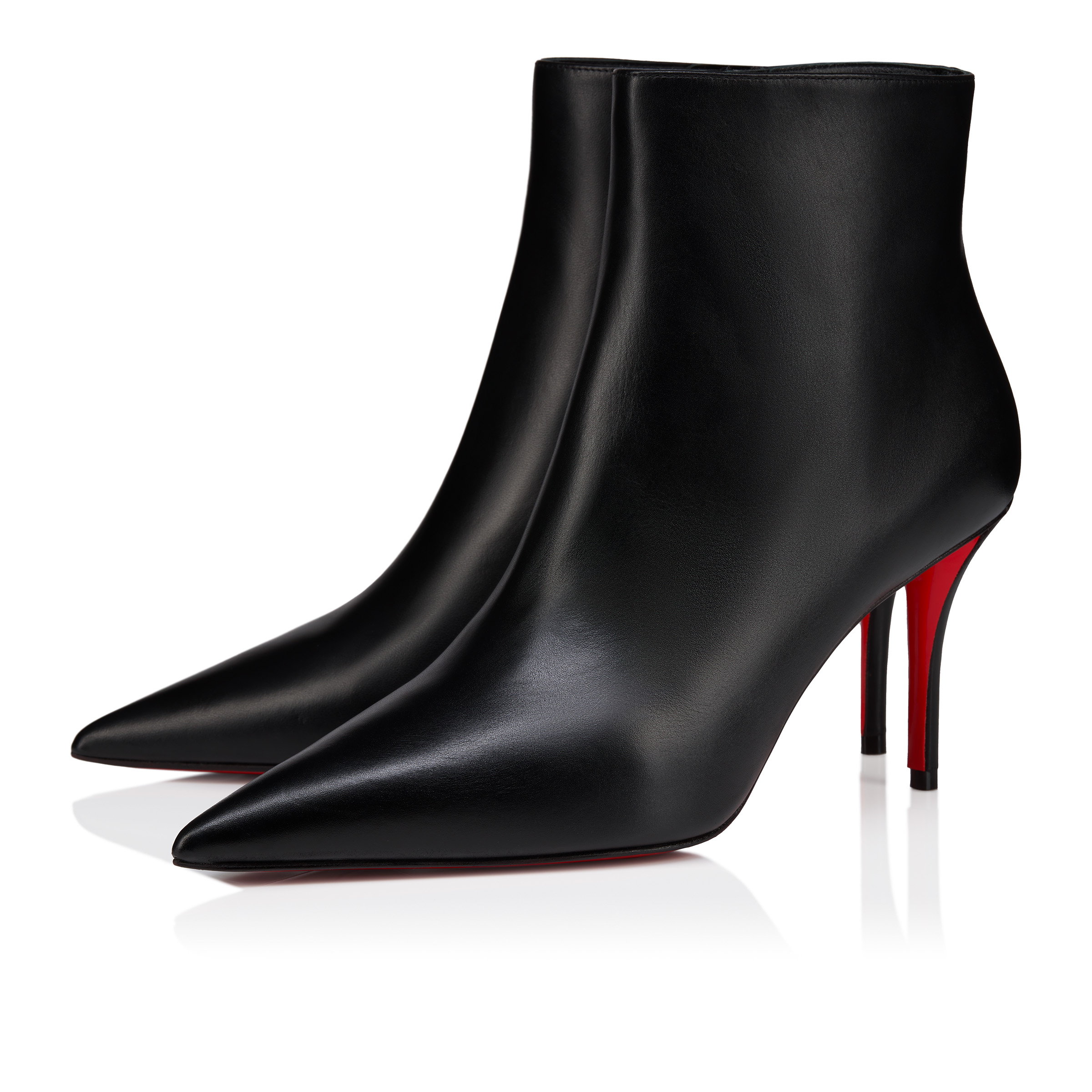 Miss Z Booty - 80 mm Low boots - Calf leather - Black - Women