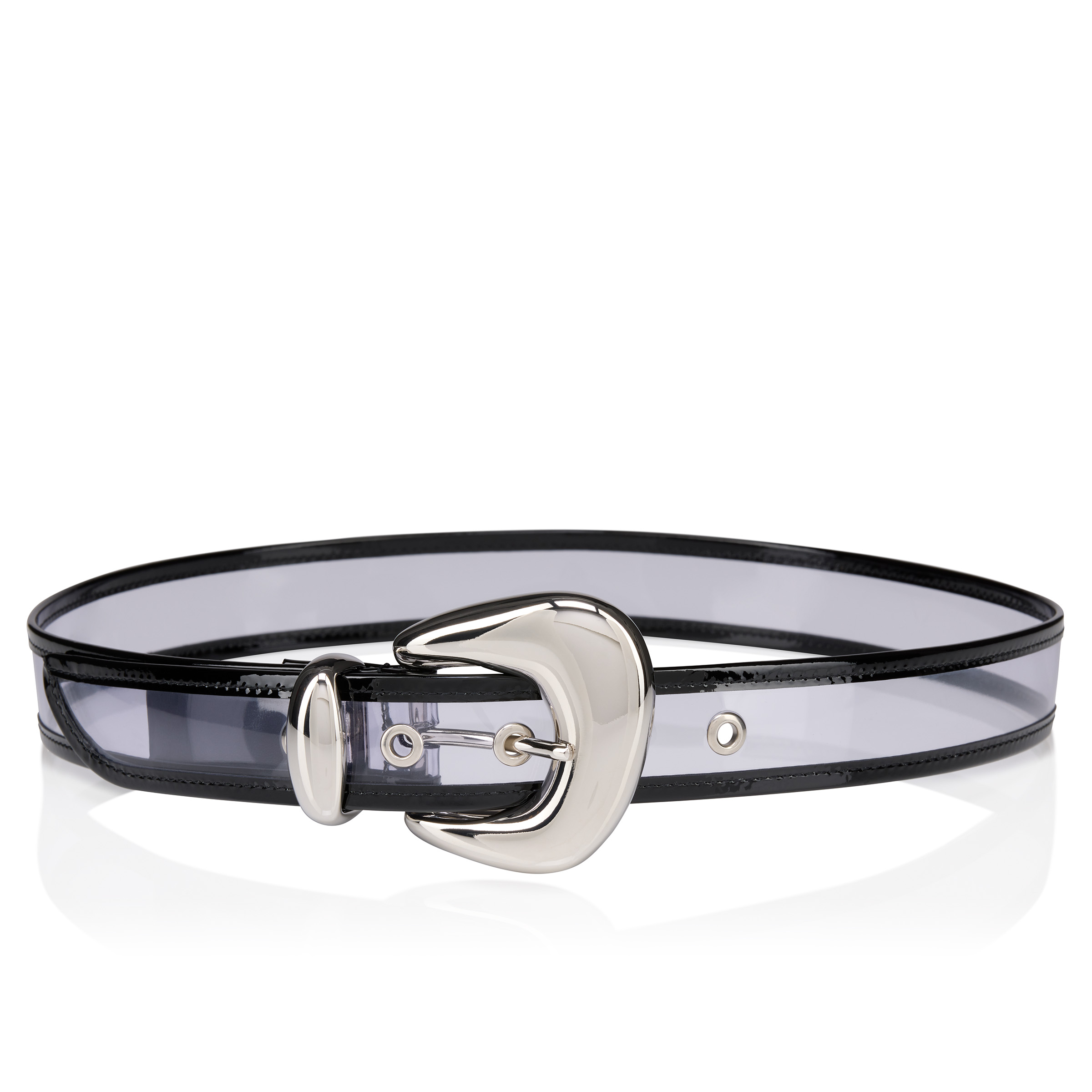 Bubble - Belt - PVC and patent calf leather - Black  display picture 3