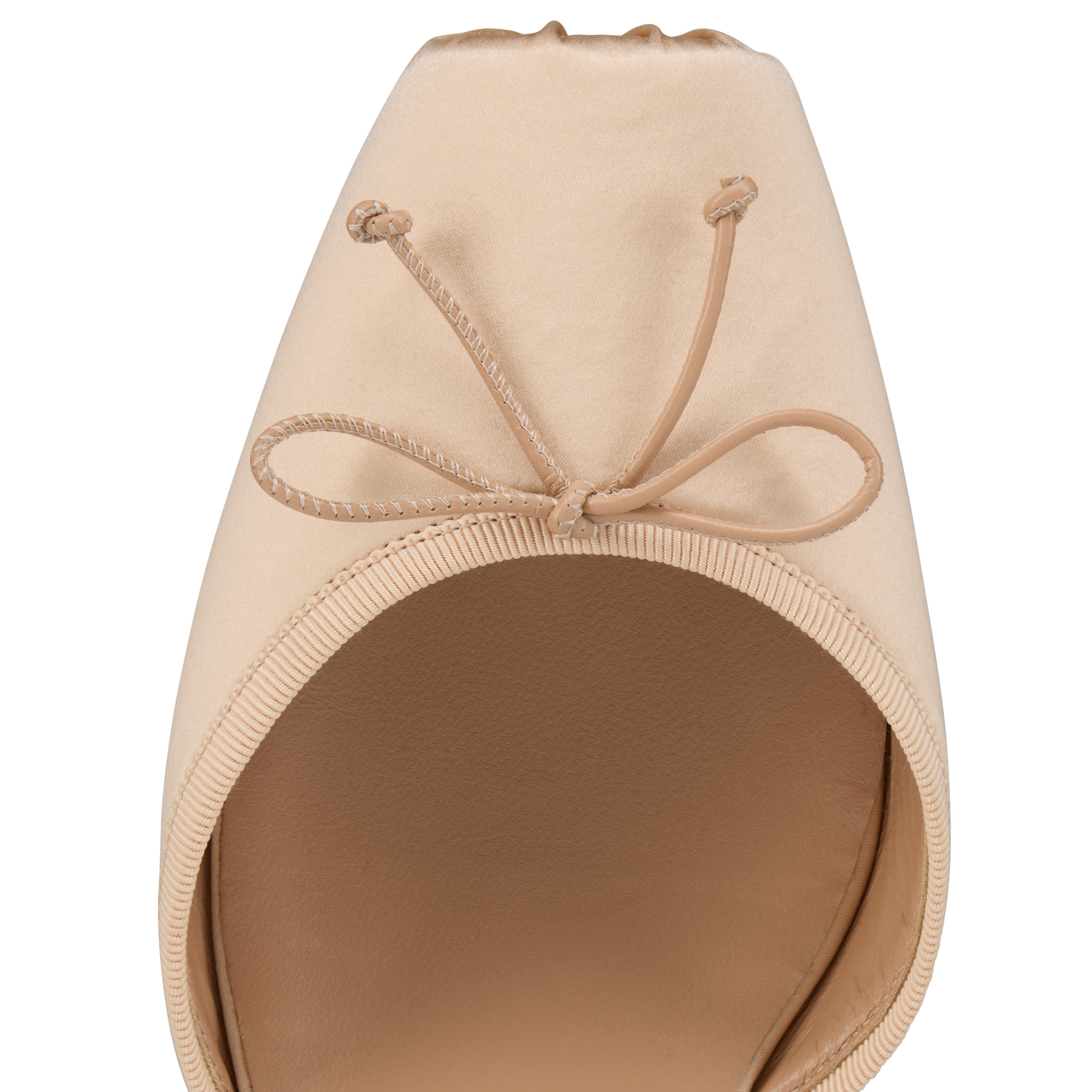 Cassia Lace Up - Ballerinas - Crepe satin - Blush - Women