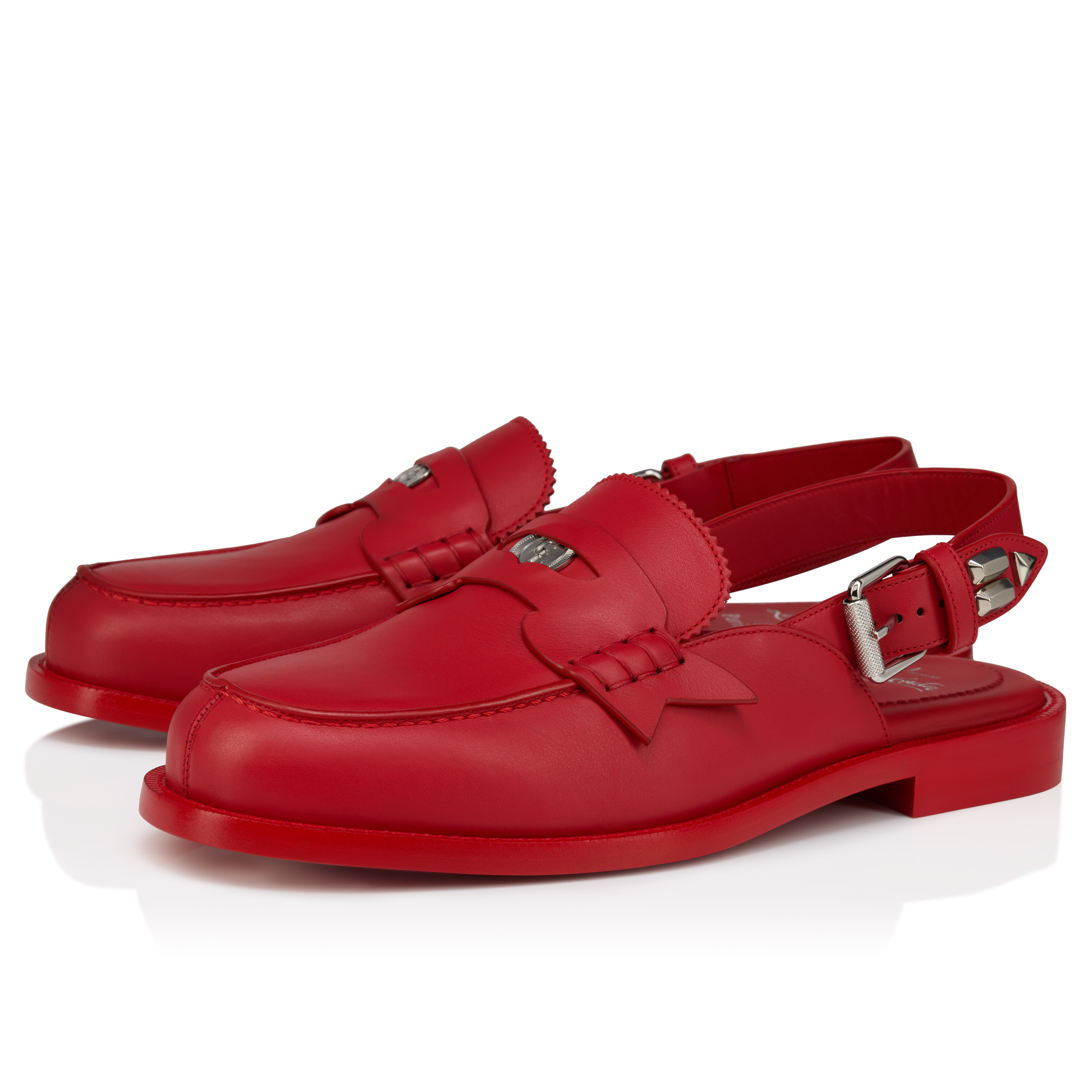 Christian Louboutinメンズシューズ　アイリ The Asclepius Sling - Loafers - Calf leather - Loubi - Men