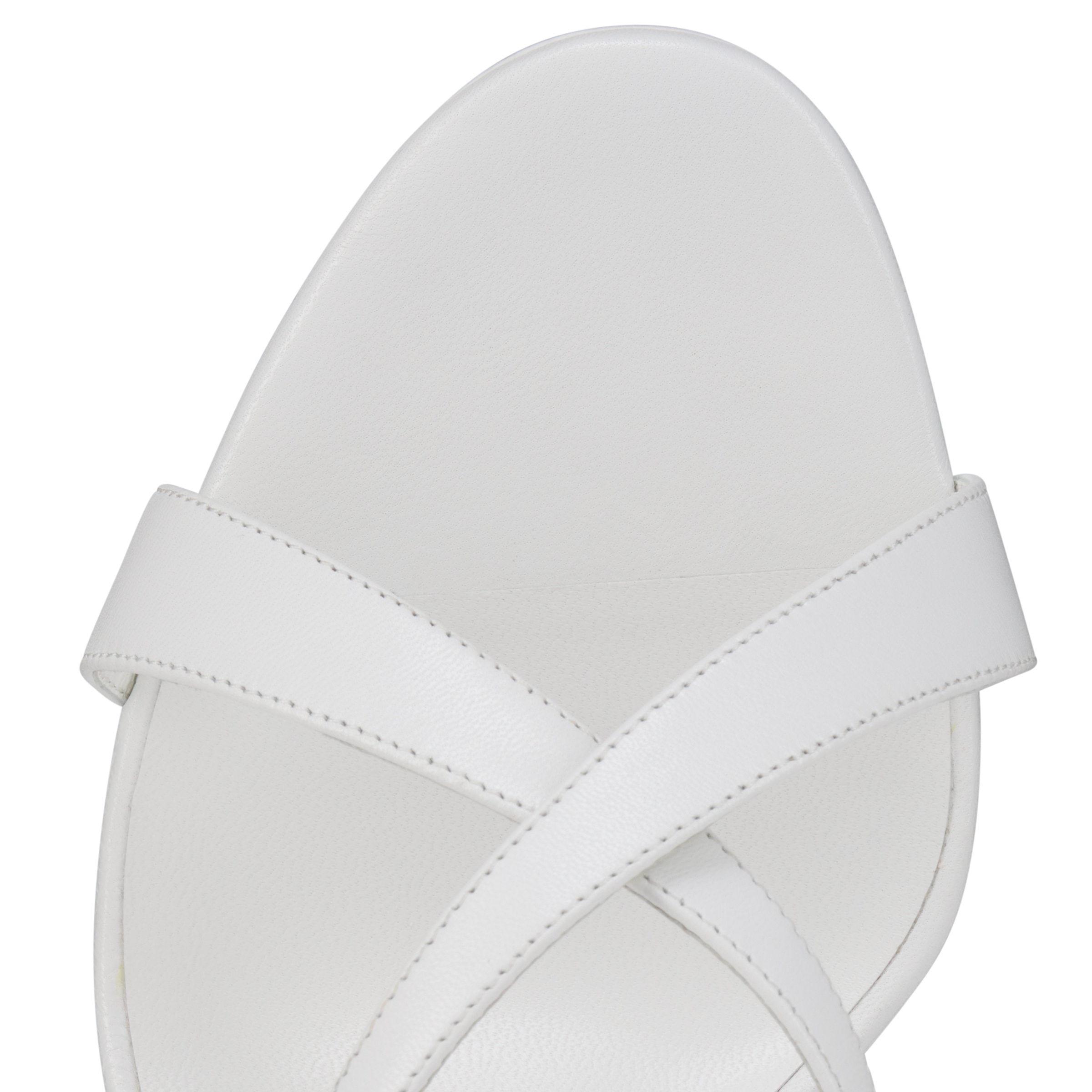 Mulazee Cross - 100 mm Mules - Kid leather - Bianco - Women