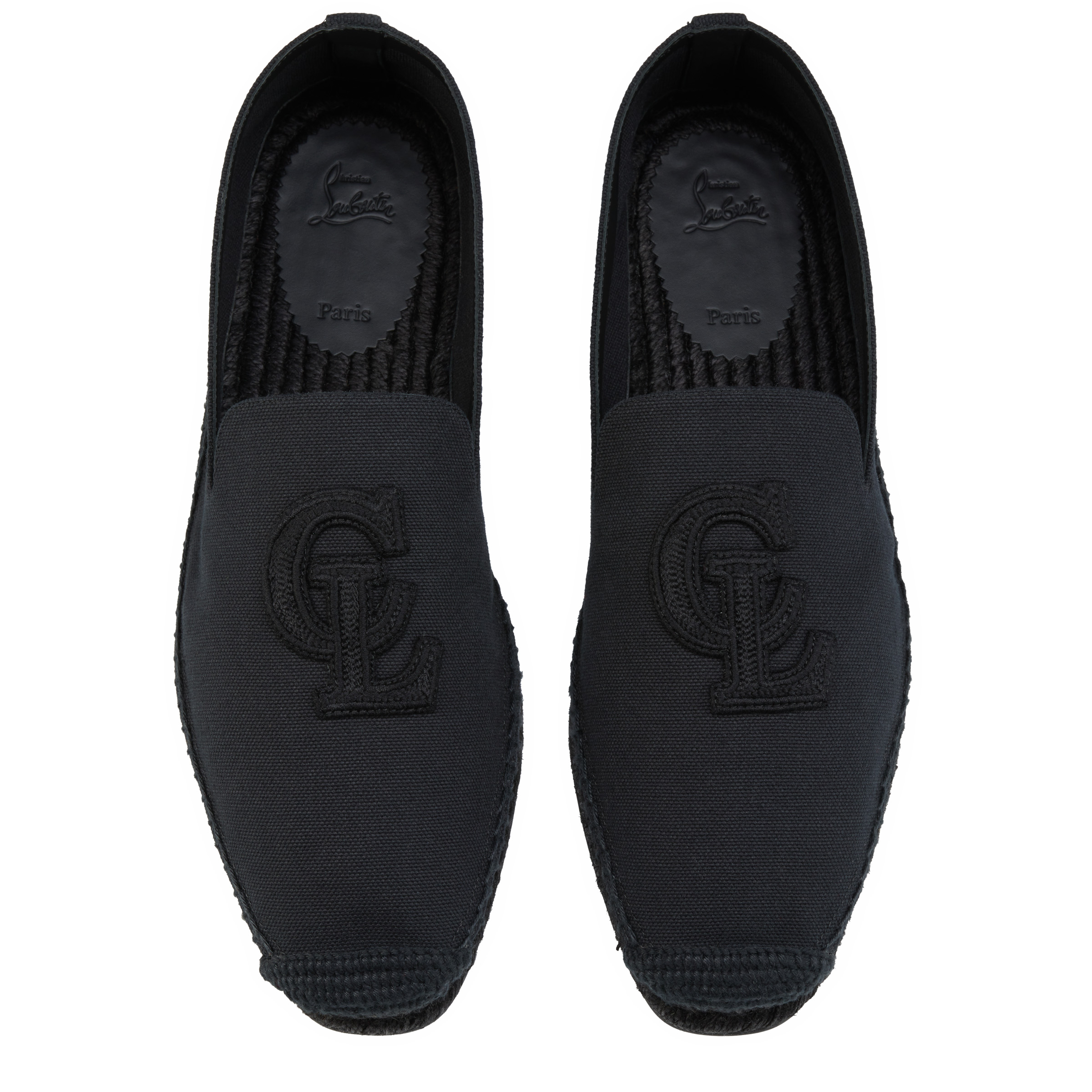 Espado - Espadrilles - Cotton - Black - Men - Christian Louboutin