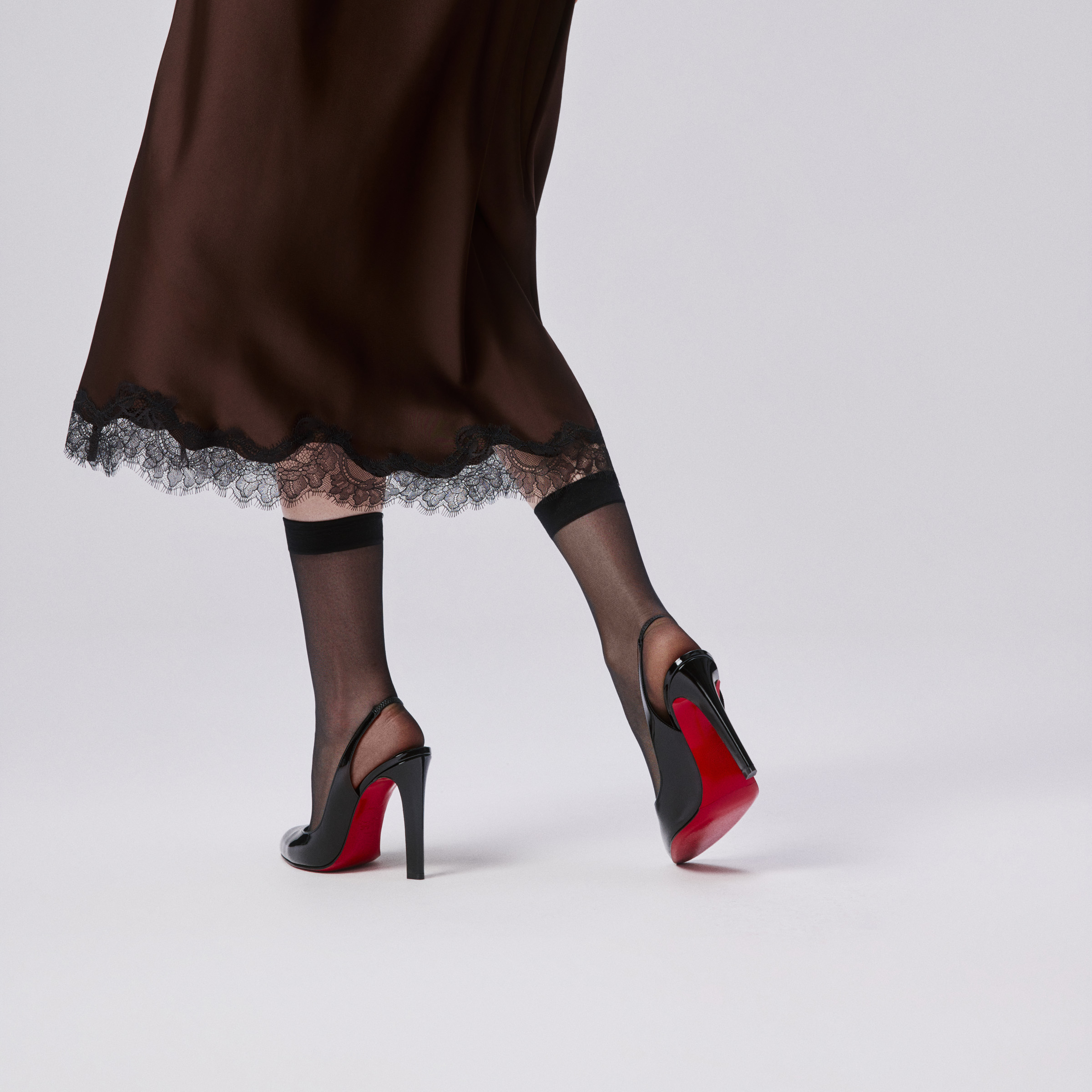 Fannylove Sling - 100 mm Slingback pumps - Patent calf leather
