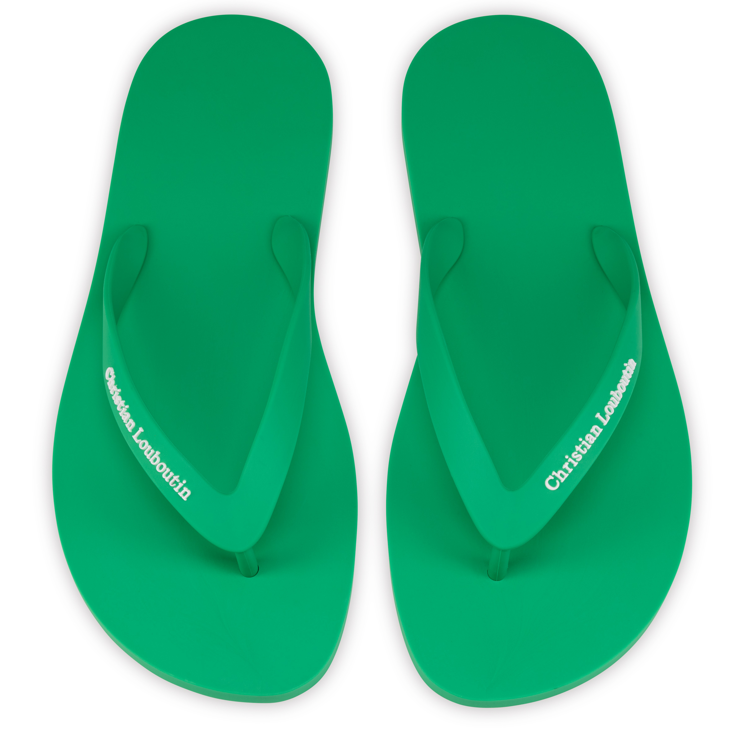 The Christian Louboutin Summer - Thongs - Rubber - Primary Green