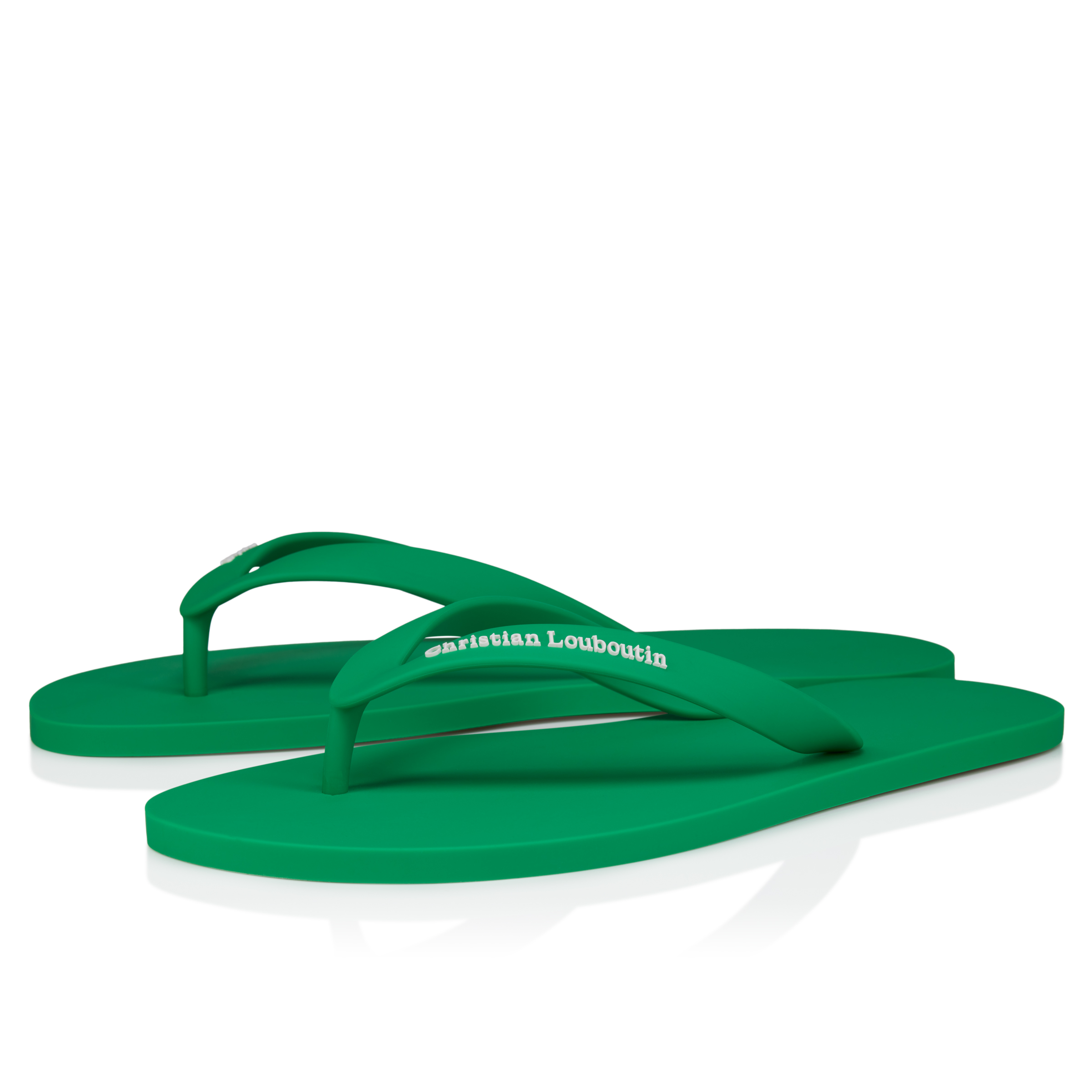 The Christian Louboutin Summer - Thongs - Rubber - Primary Green