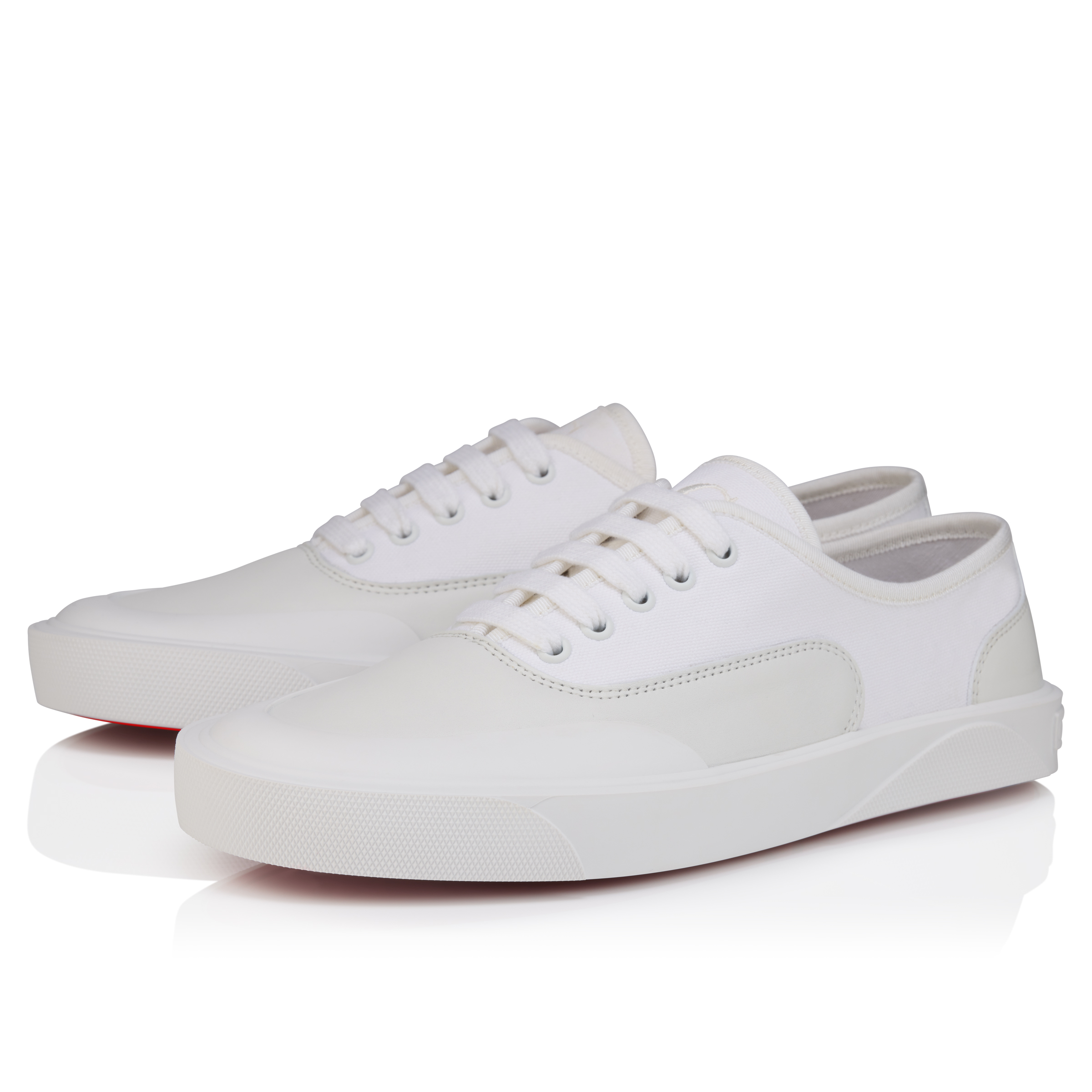 Tactical Skate - Sneakers - Calf leather and cotton - White - Men