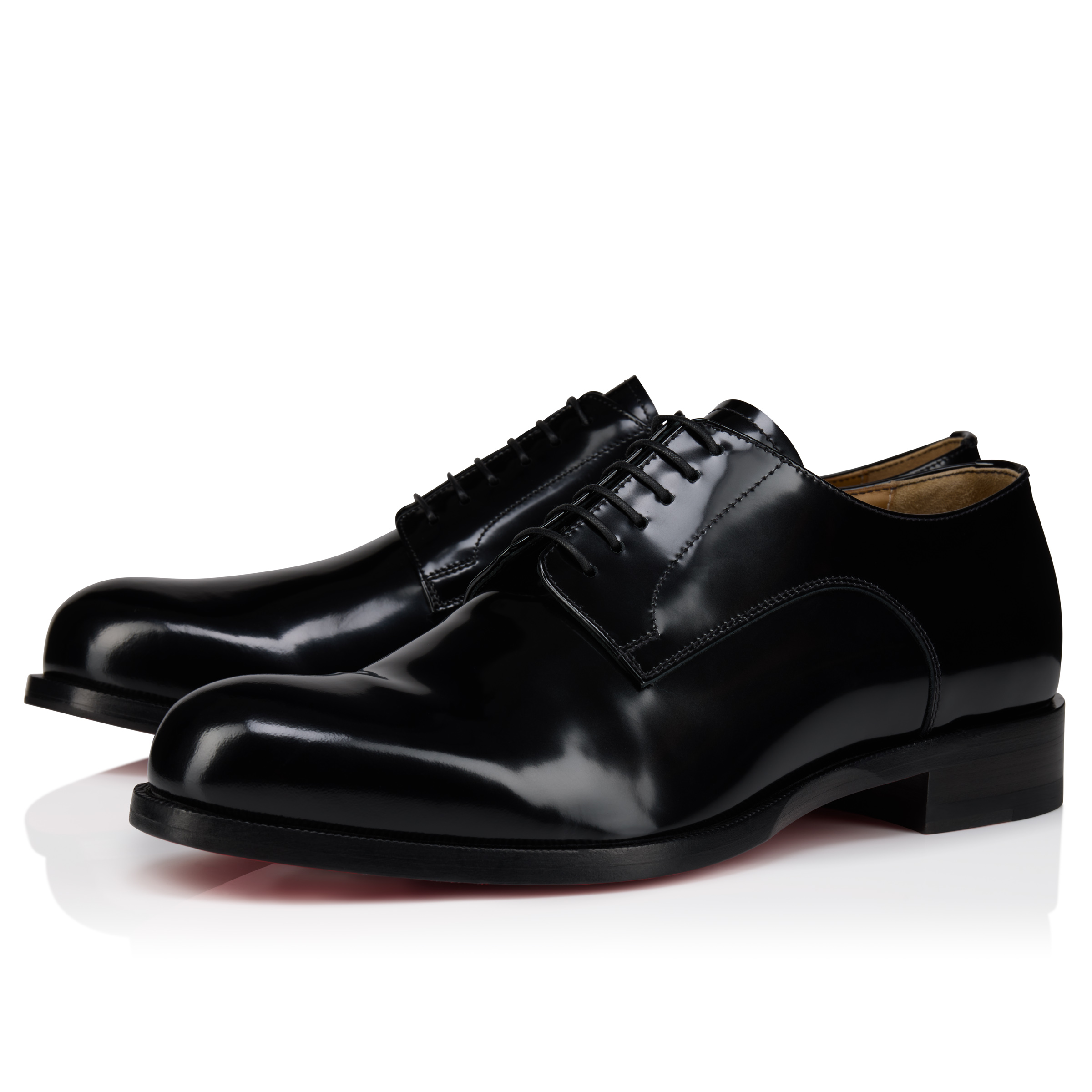 Moustachou Derby - Derbies - Calf Abrasivato - Black - Men