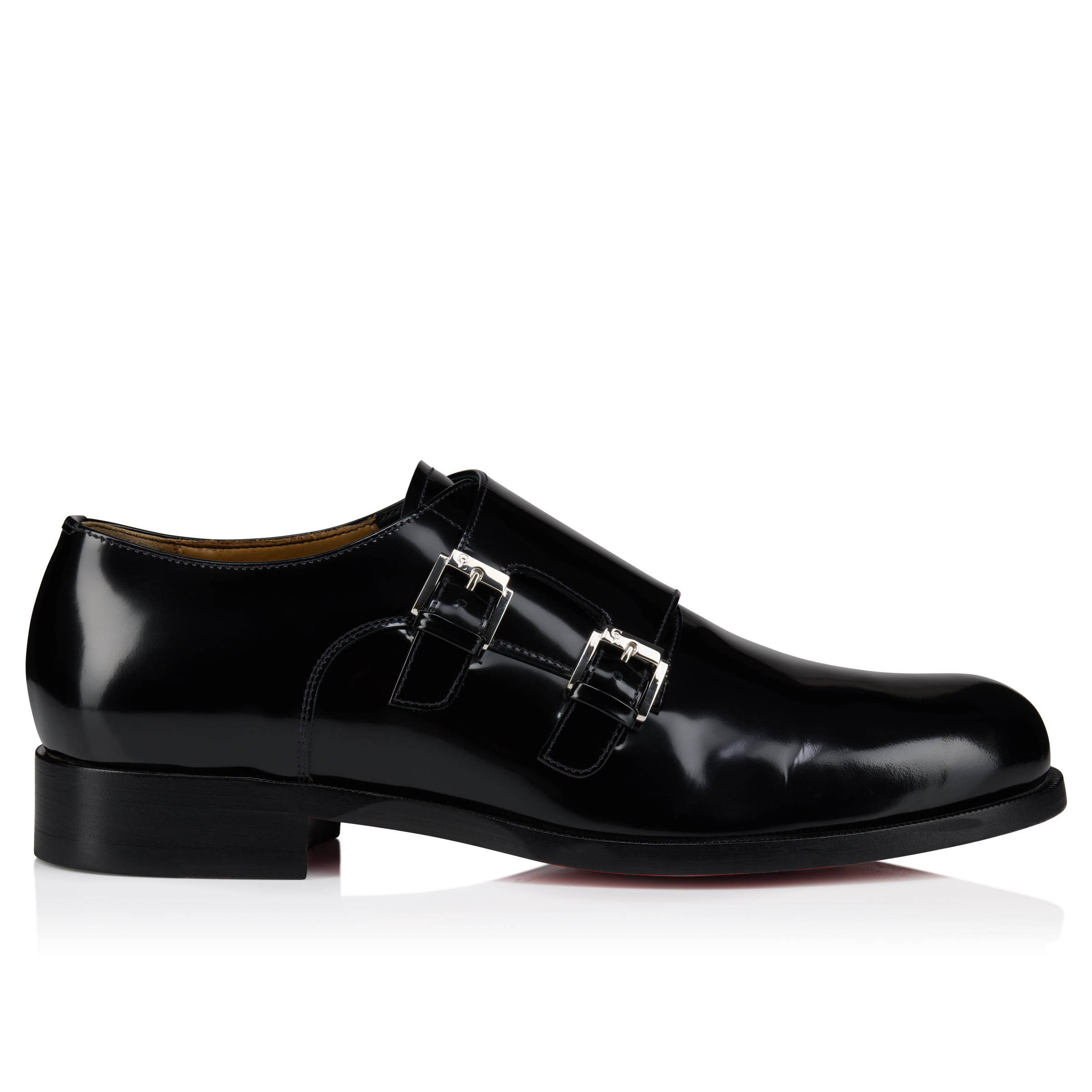Moustachou Monk - Monk-straps - Calf Abrasivato - Black - Men