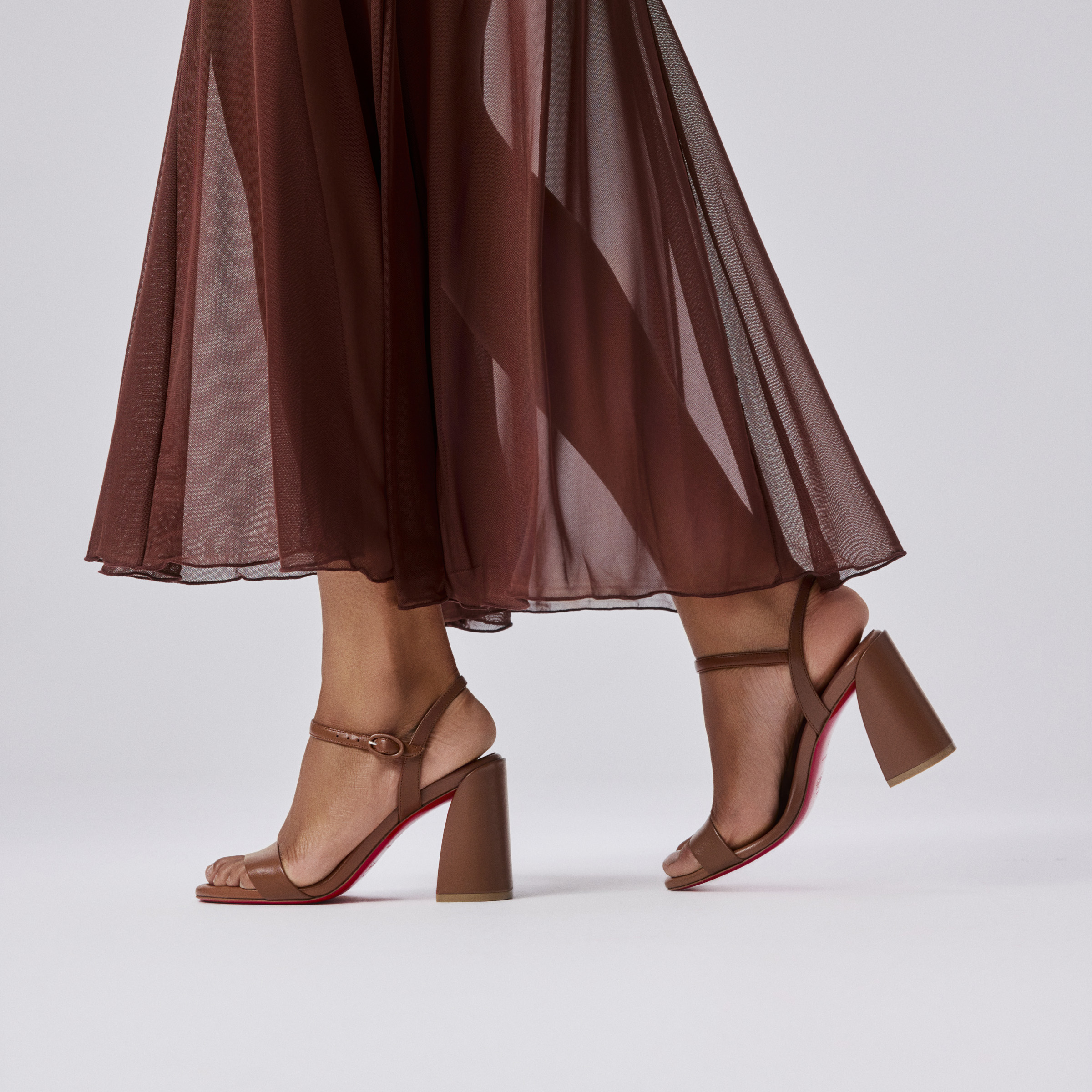 Jane Sandal - 85 mm Sandals - Lamb nappa leather - Cuoio - Women
