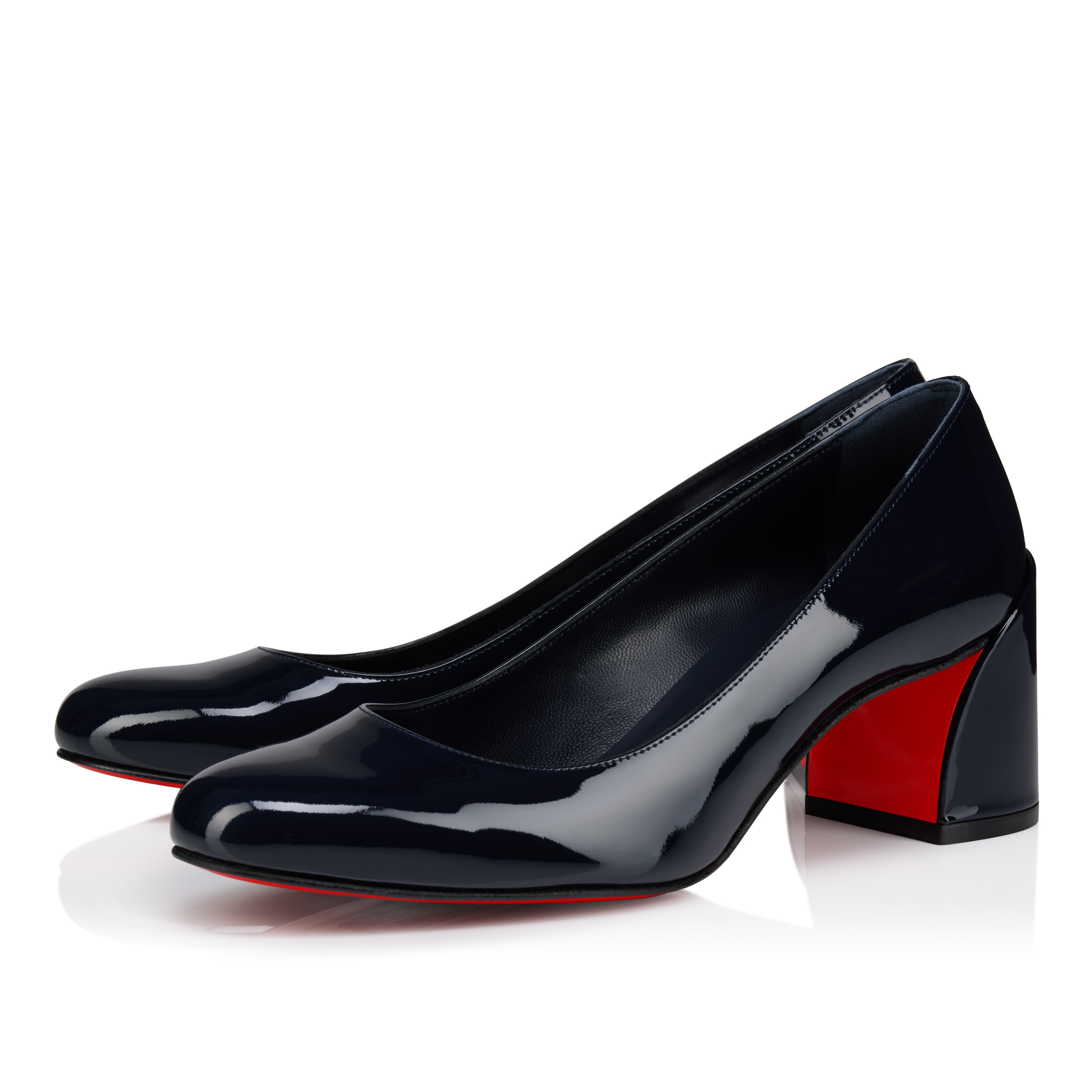 Miss Jane Pump - 55 mm Pumps - Patent calf leather - Marine