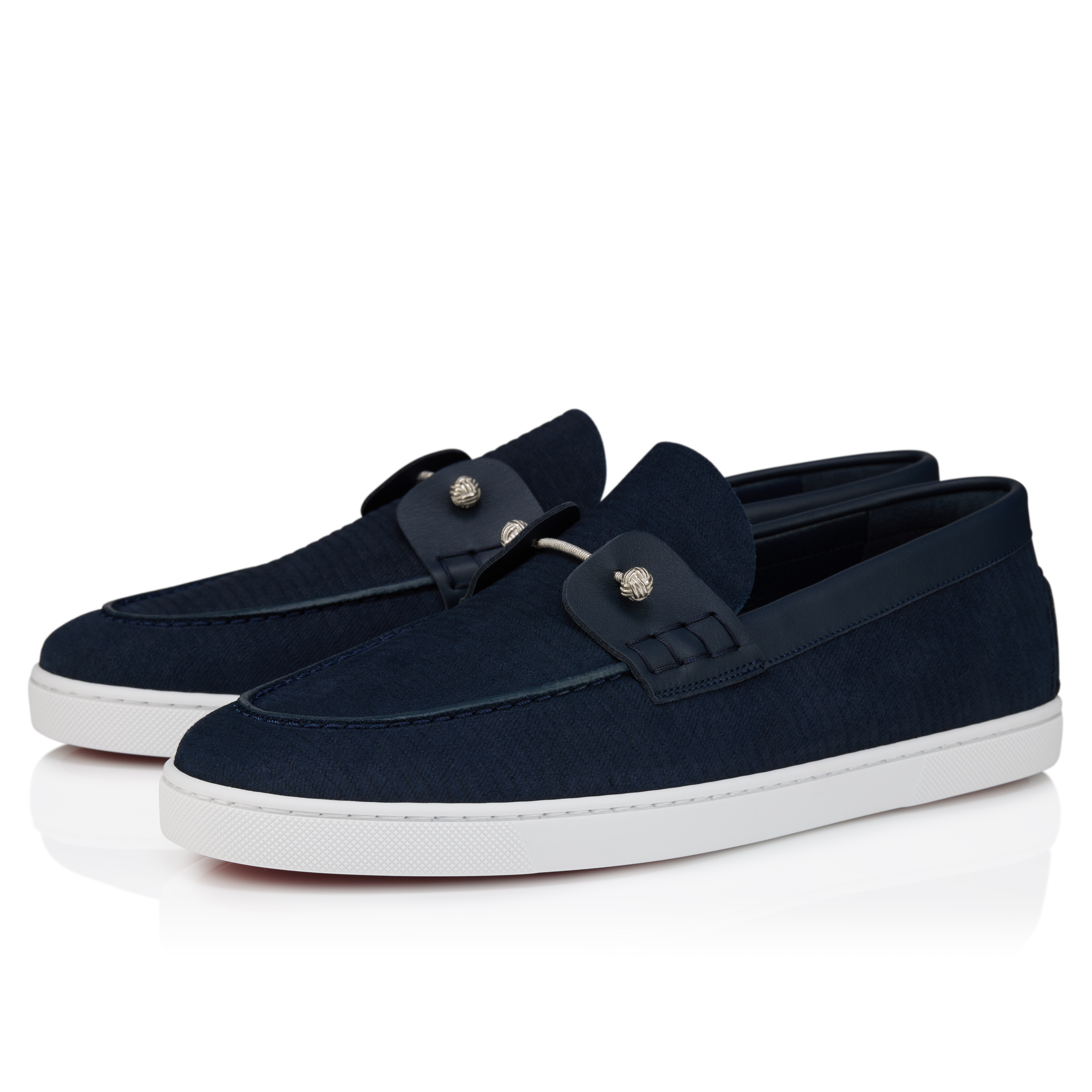 Chambeliboat Yacht - Boat shoes - Reversed calf leather - Marine
