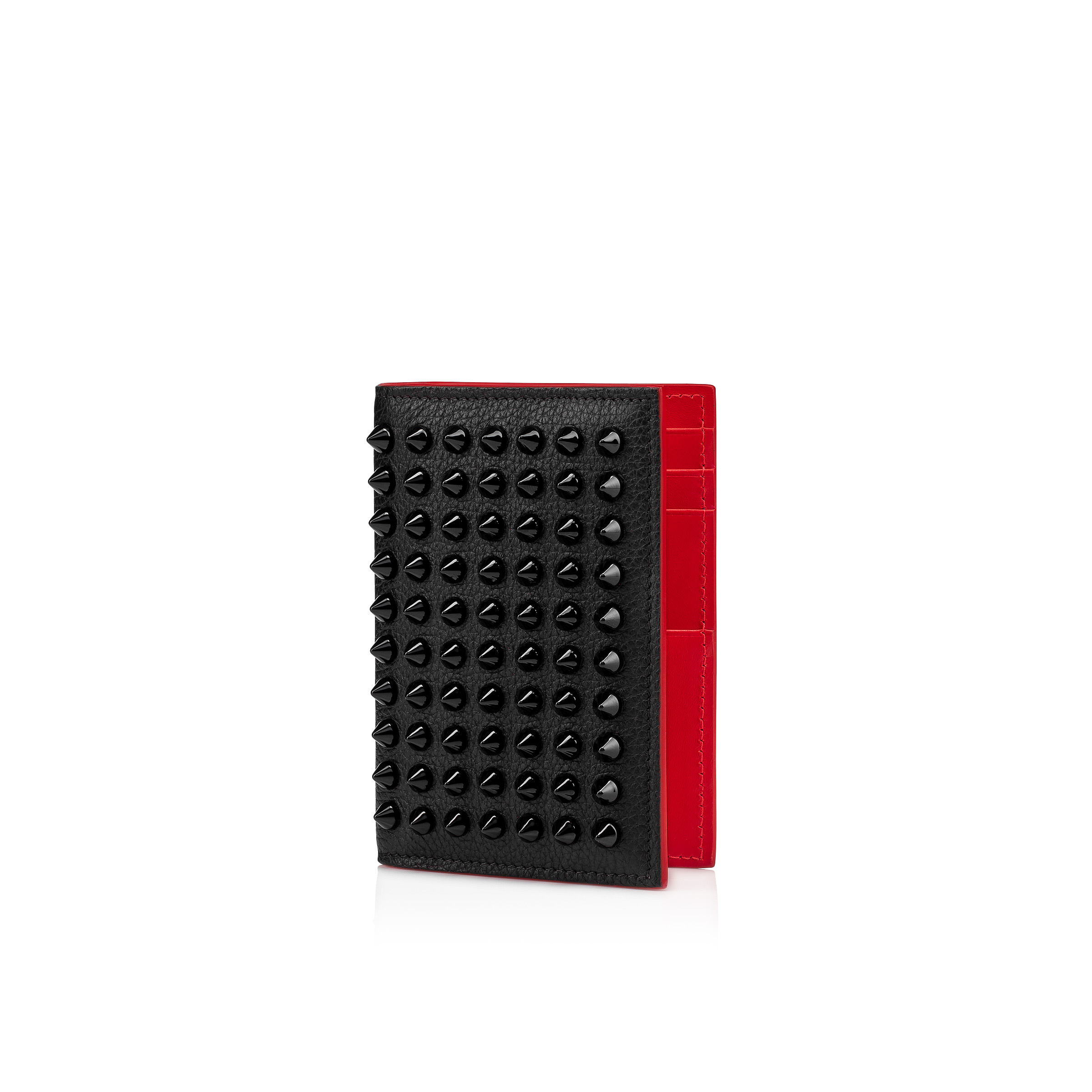 Christian Louboutin Men’s Stifnos Calf Empire/Spikes Wallet Sifnos - Card holder - Calf leather and spikes - Black