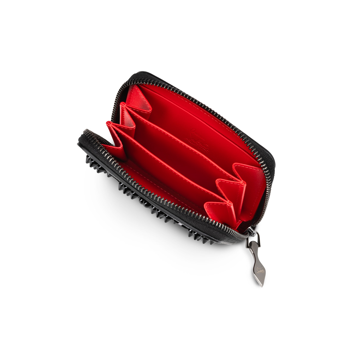 Christian Louboutin カモフラージュ フラグメントケース Panettone - Coin purse - Grained calf leather and spikes