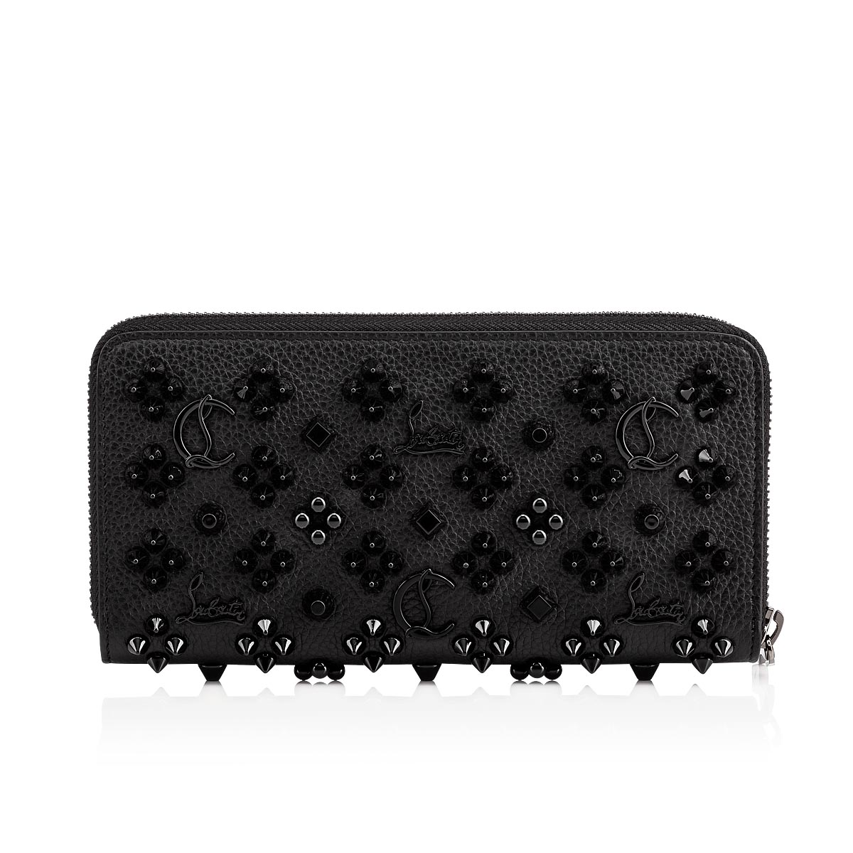 Panettone - Wallet - Grained calf leather and spikes Loubinthesky