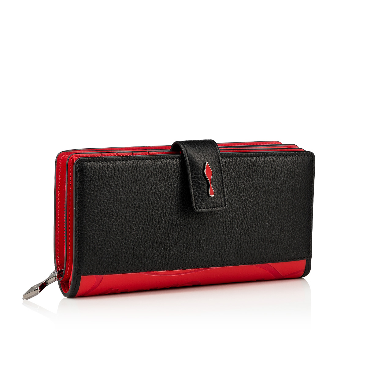 Paloma - Wallet - Grained calf leather - Black - Christian Louboutin