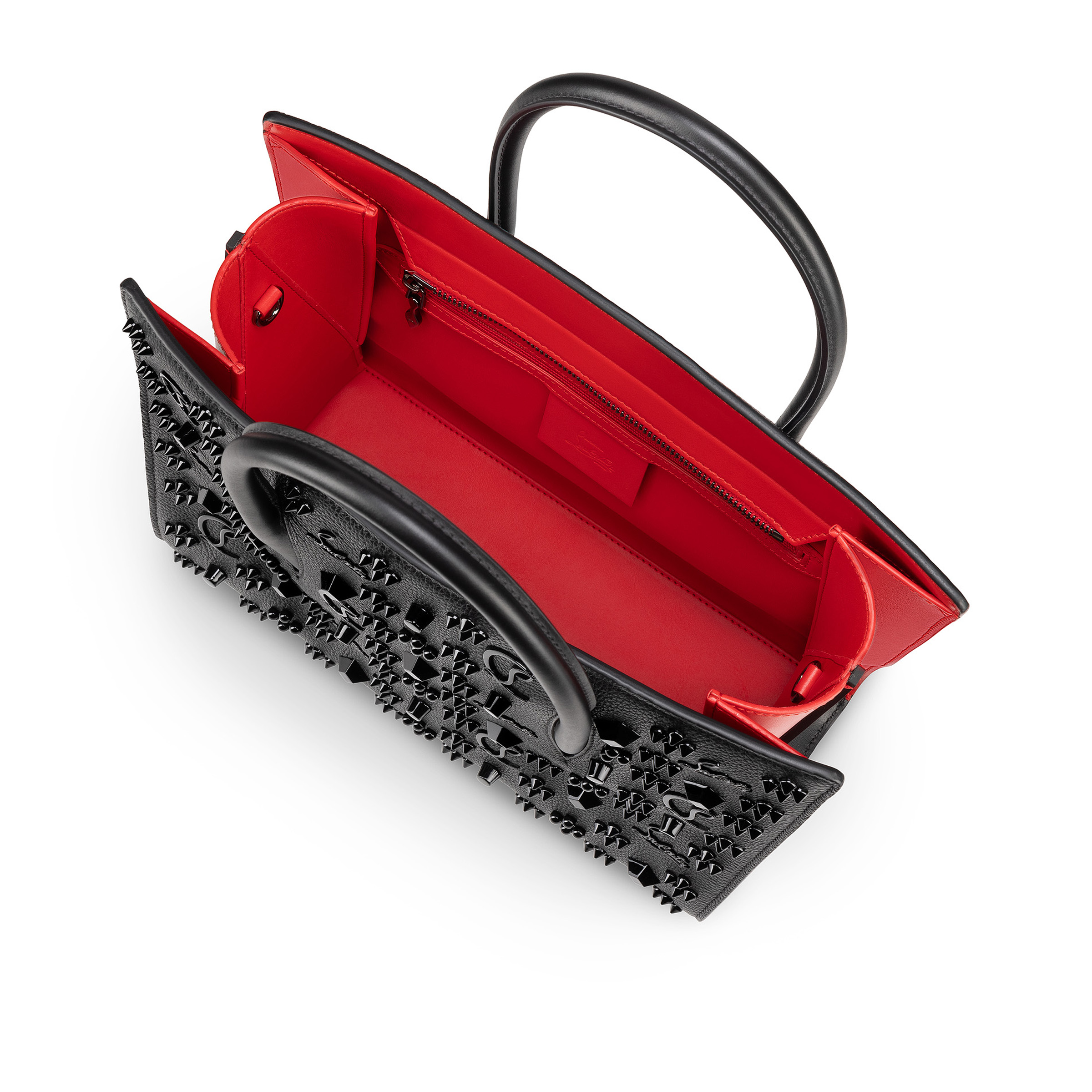 Christian Louboutinハンドバッグ　Paloma ミディアム Paloma medium - Top handle bag - Grained calf leather and spikes
