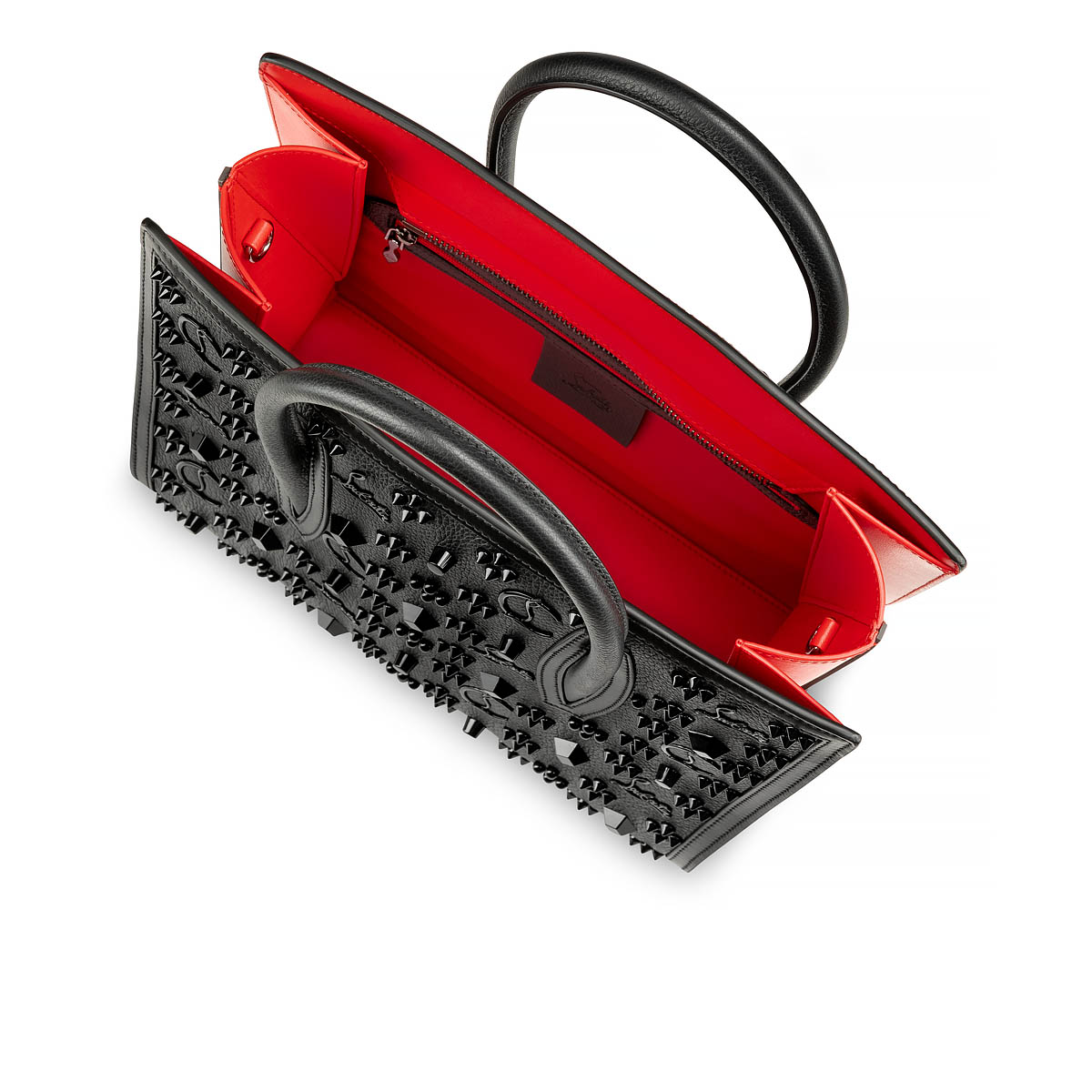 Paloma medium - Top handle bag - Grained calf leather and spikes