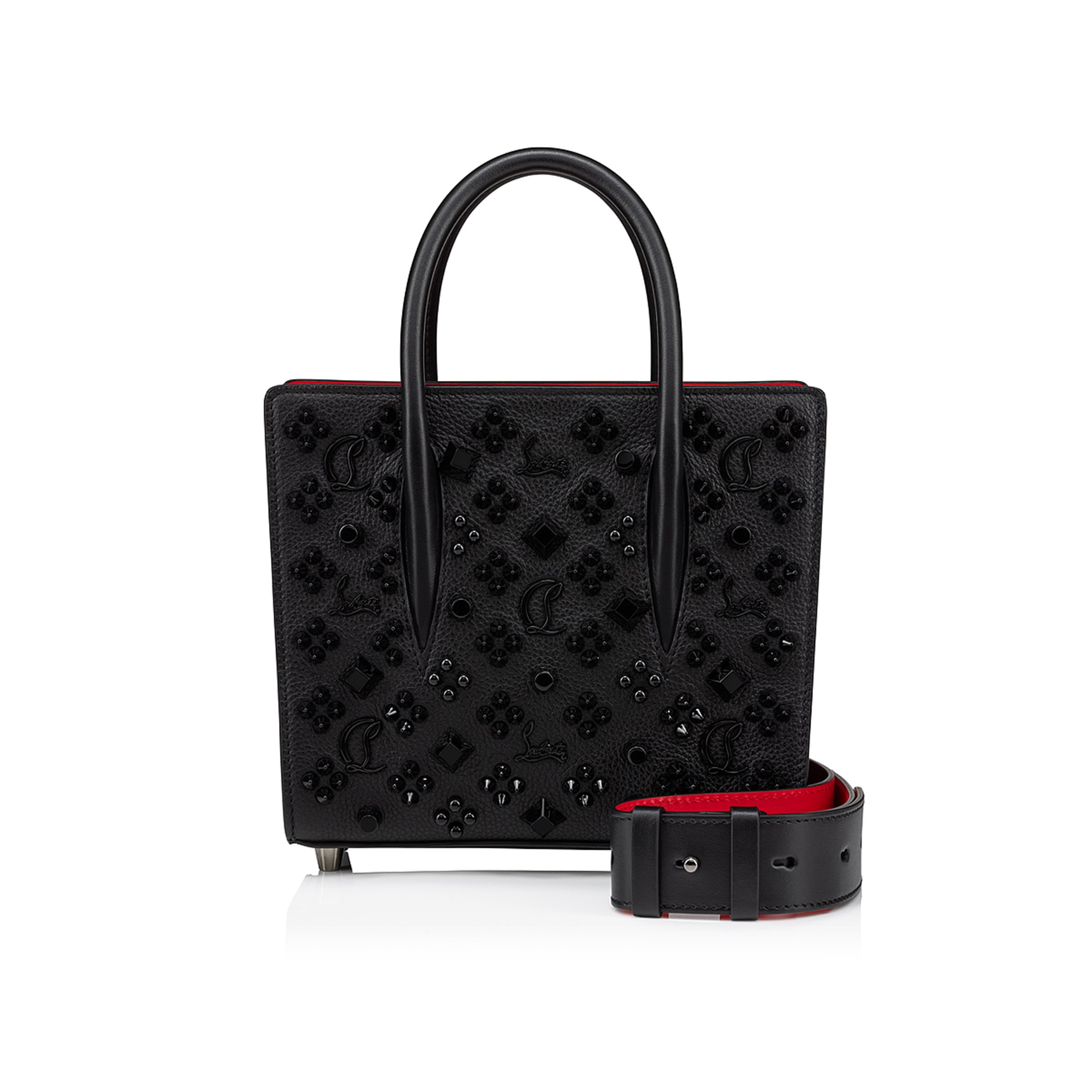 Christian Louboutin パーティーバッグ Paloma mini - Top handle bag - Grained calf leather and spikes