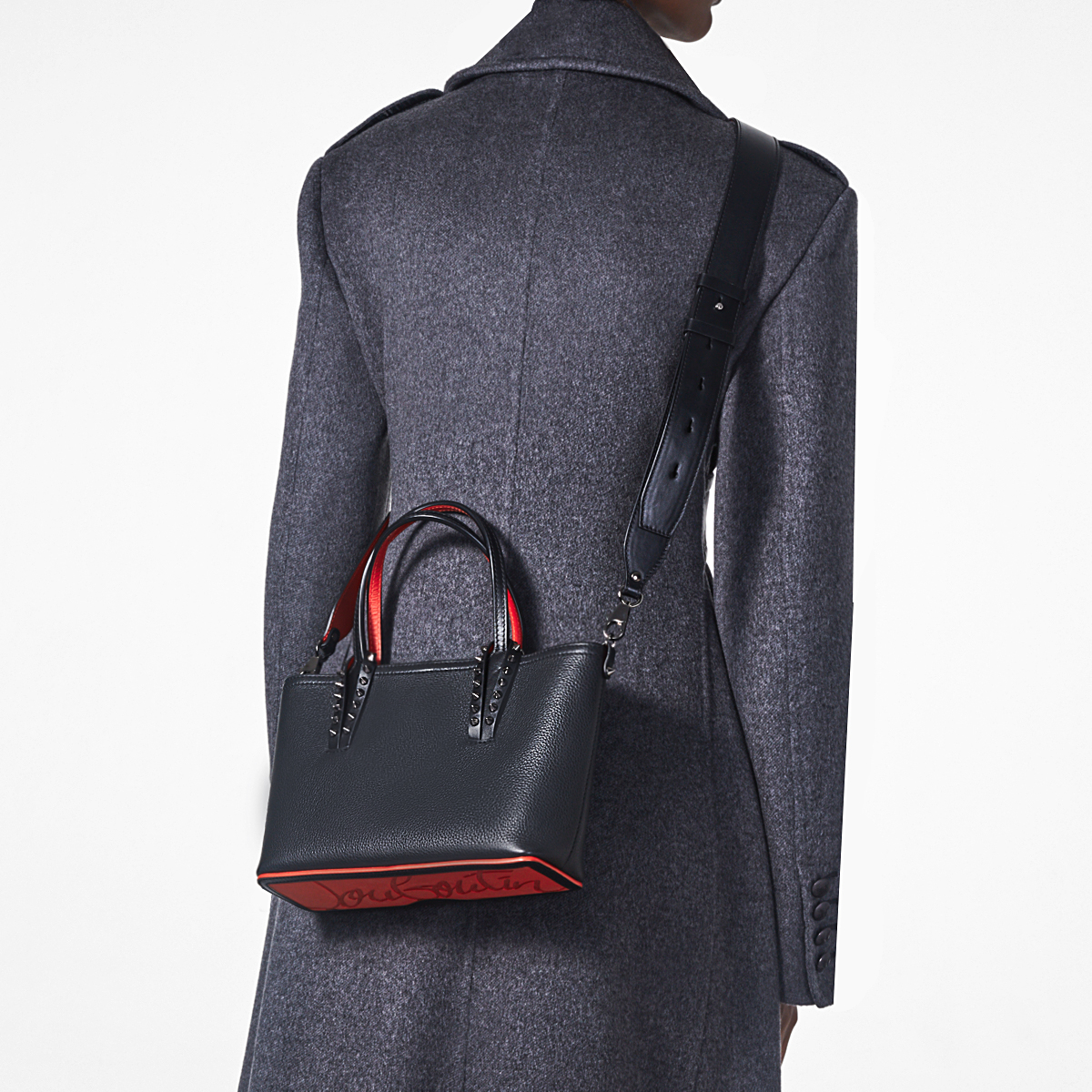 Cabata Mini Embellished Leather Tote Bag in Multicoloured - Christian  Louboutin