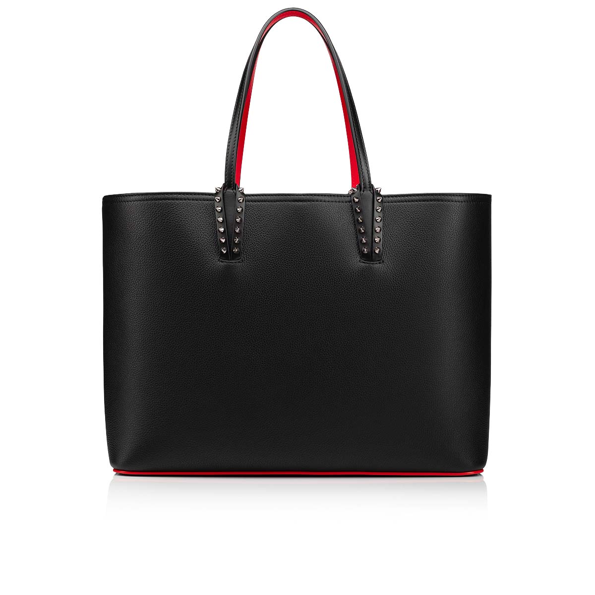 Christian Louboutin Black Cabata Calfskin Leather Tote Women's