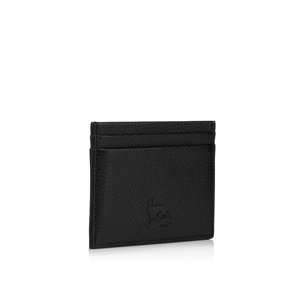 Kios - Card holder - Grained calf leather and spikes Loubinthesky