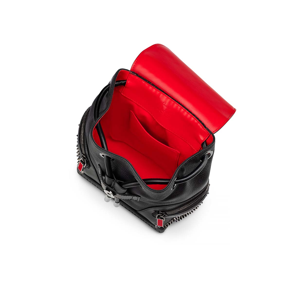 Explorafunk - Backpack - Grained calf leather - Black - Christian Louboutin