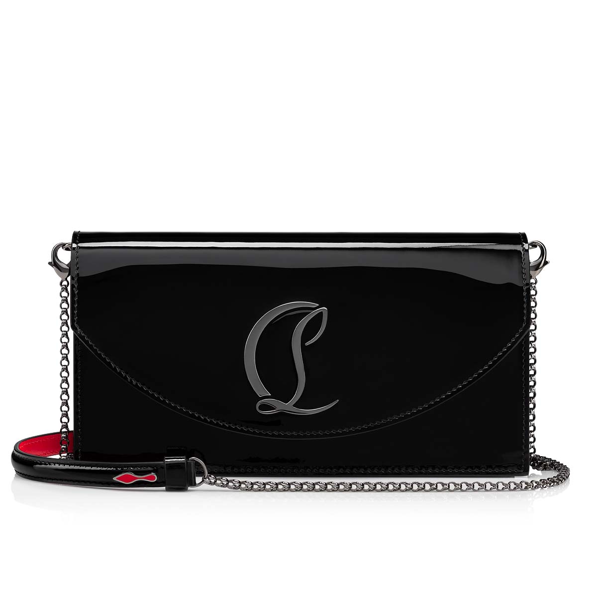 Sweet charity patent leather crossbody bag Christian Louboutin Black in  Patent leather - 32318374