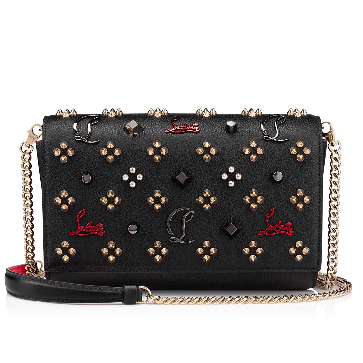 Christian Louboutin Paloma Spikes Patent Psychic Calf Bag – Queen