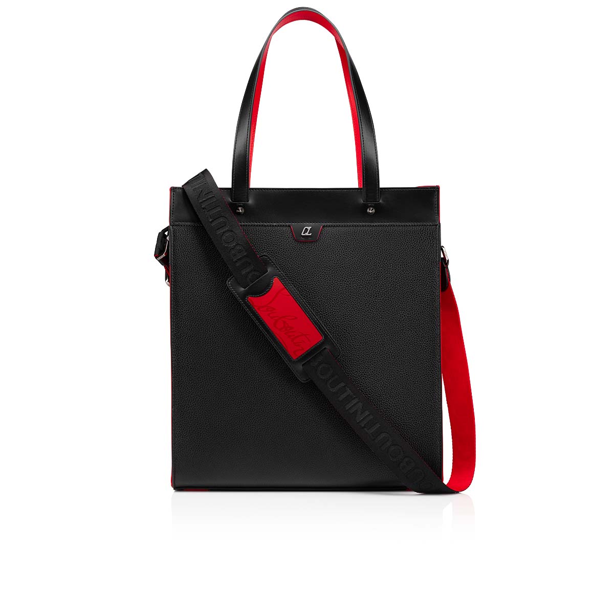 CHRISTIAN LOUBOUTIN Logo-Embossed Canvas and Leather Tote Bag for Men