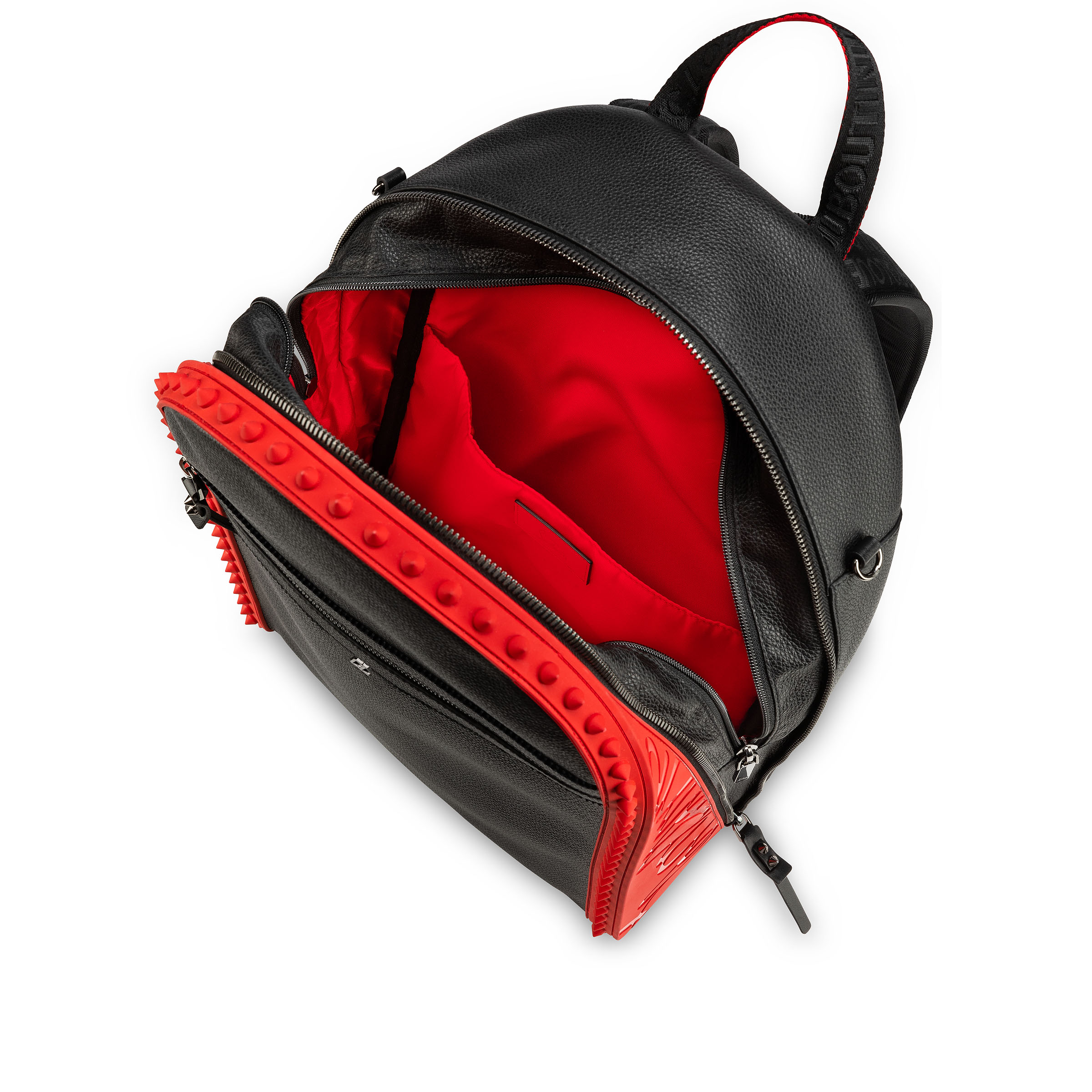 Backparis Backpack Calf leather and rubber Black Christian Louboutin United States