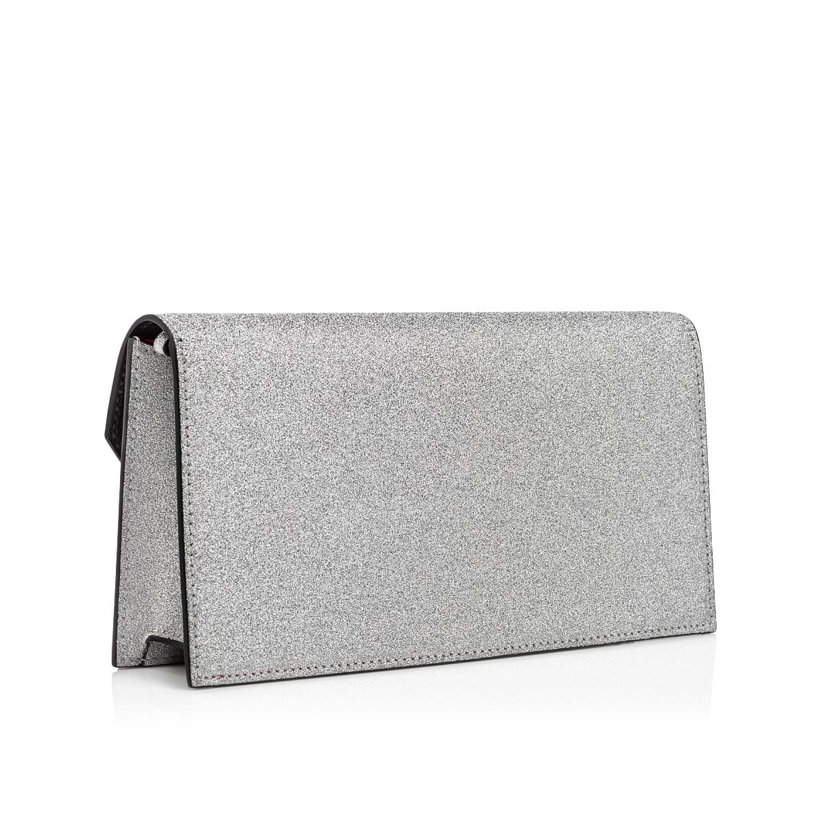 Loubi 54 Embellished Leather Shoulder Bag in Silver - Christian Louboutin