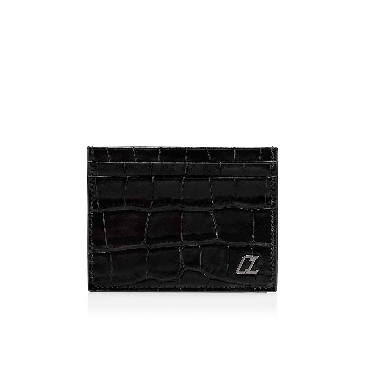 Kios - Card holder - Alligator embossed calf leather - Black 