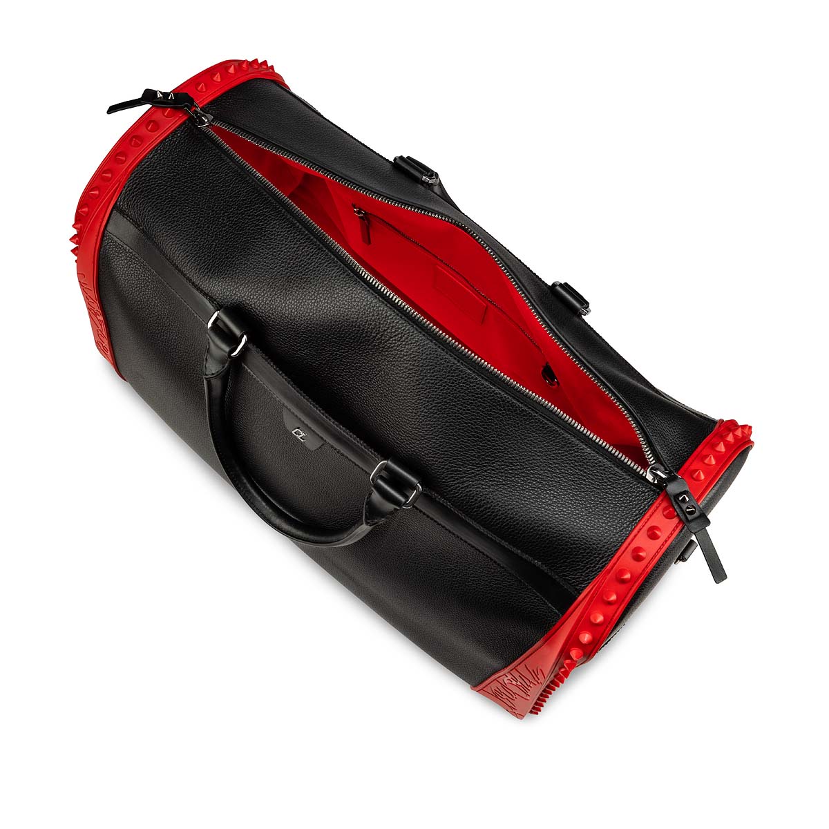 Sneakender - Travel bag - Calf leather and rubber - Black - Christian  Louboutin