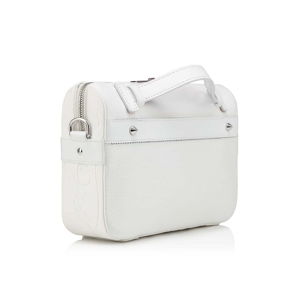 Luxury travel bag - Sneakender Christian Louboutin travel bag in  monogrammed white leather