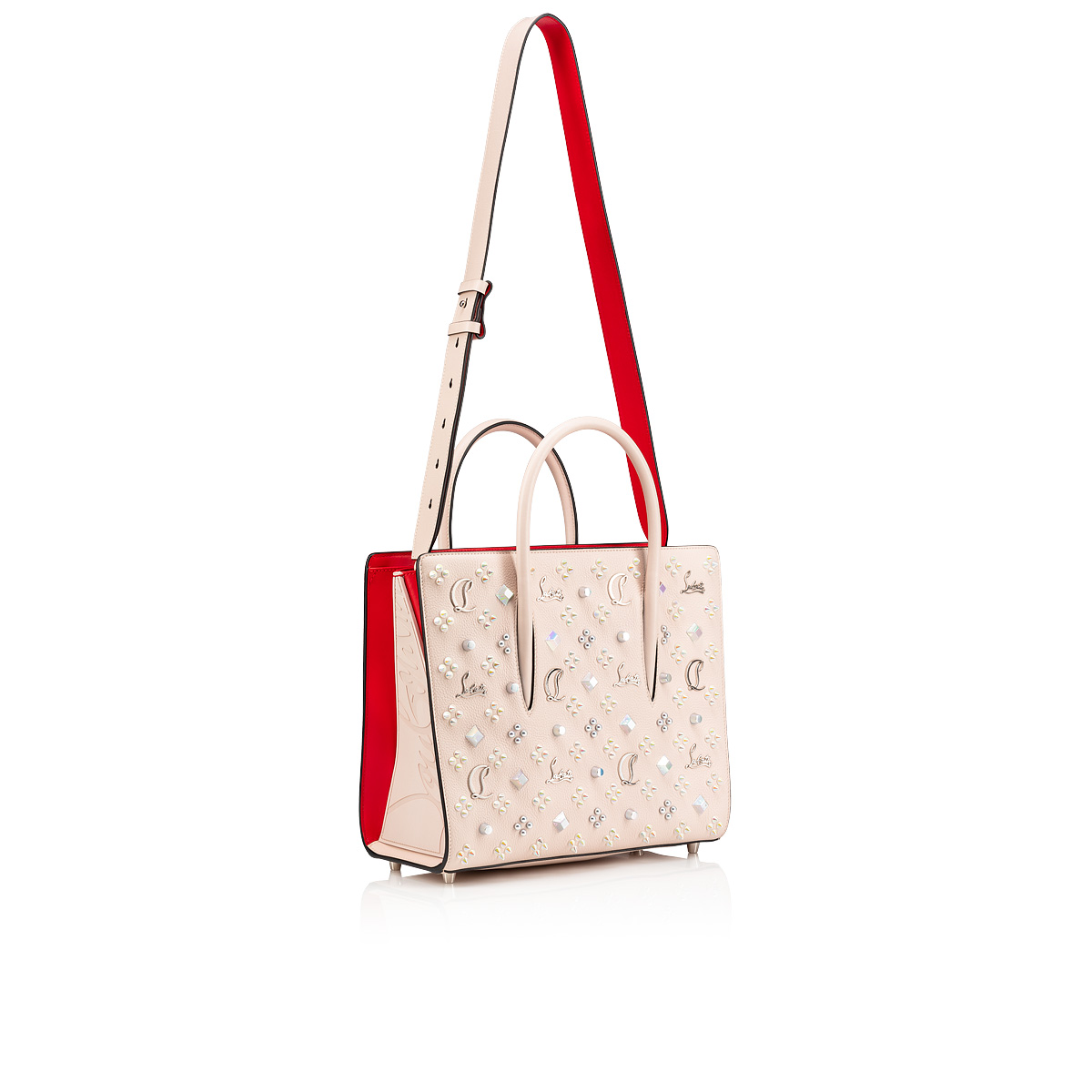 Paloma medium - Top handle bag - Grained calf leather and spikes