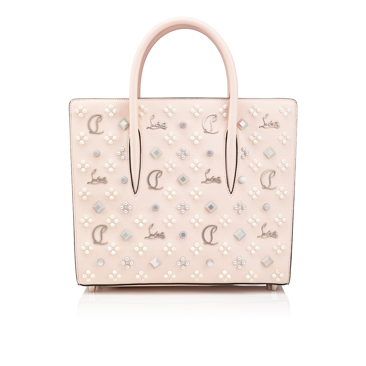 Paloma medium - Top handle bag - Grained calf leather and spikes