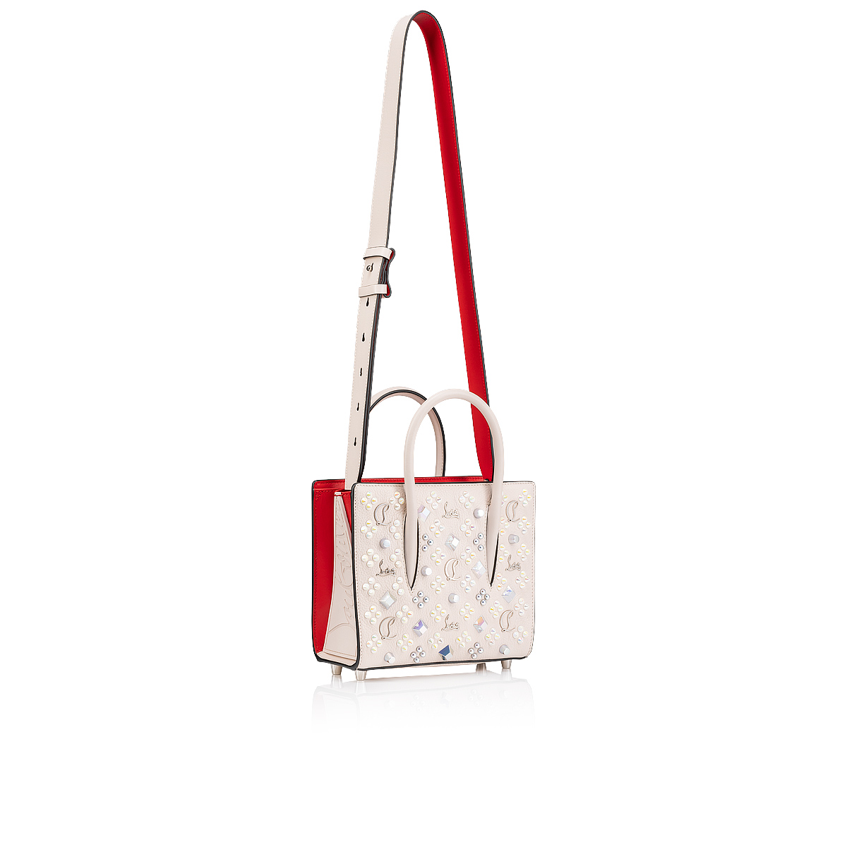 Paloma mini - Top handle bag - Grained calf leather and spikes 