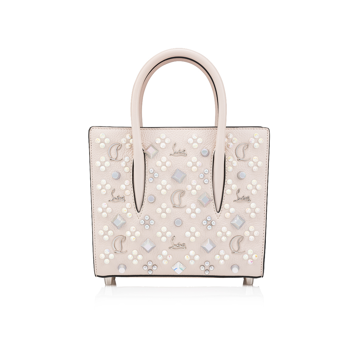 Paloma mini - Top handle bag - Grained calf leather and spikes