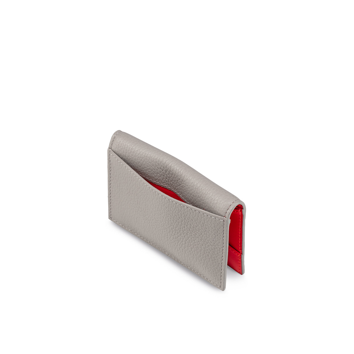 CHRISTIAN LOUBOUTIN: Sifnos Spike credit card holder in grained