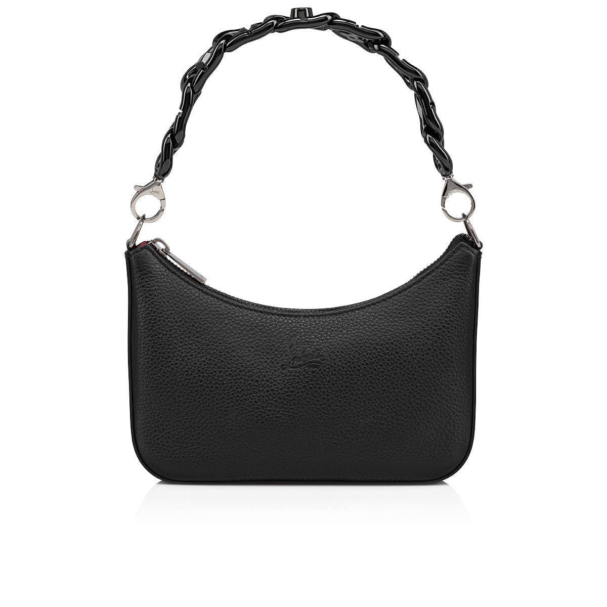 Loubila mini - Shoulder bag - Grained calf leather and rubbber 