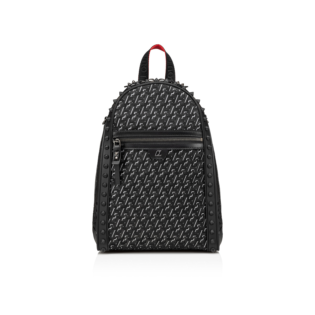 Sneakender medium - Travel Bag - Coated canva Techno CL and rubber - Black  - Christian Louboutin
