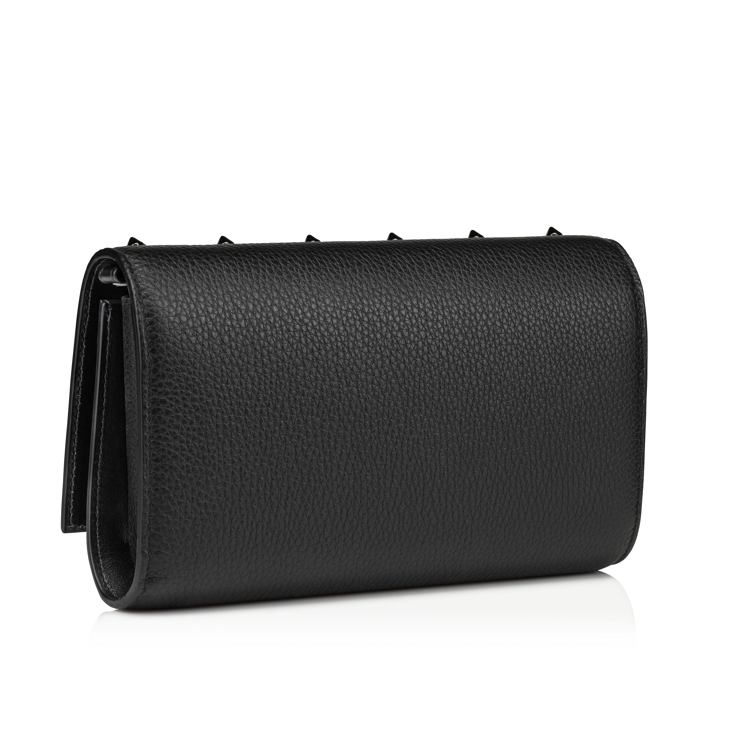 Paloma - Chain wallet - Grained calf leather and spikes 