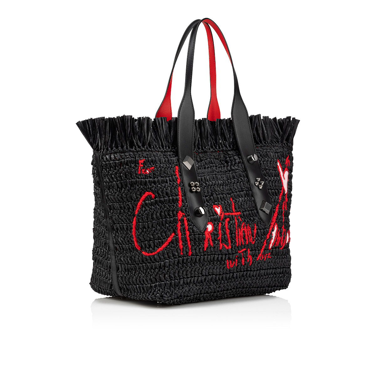 Christian Louboutin Frangibus Medium Striped Patchwork Tote Bag -  MyDesignerly