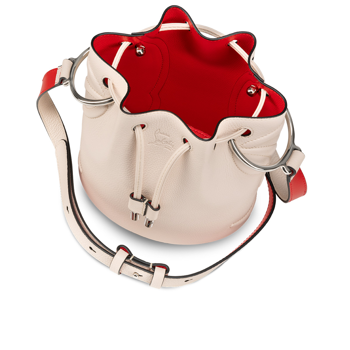 CHRISTIAN LOUBOUTIN: By My Side bag in grained leather - Leather