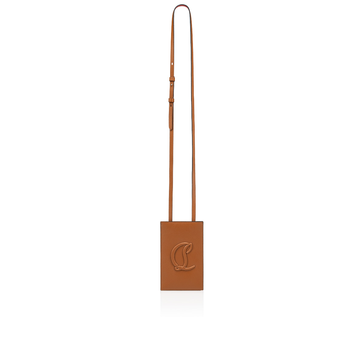 CHRISTIAN LOUBOUTIN: By My Side bag in grained leather - Leather