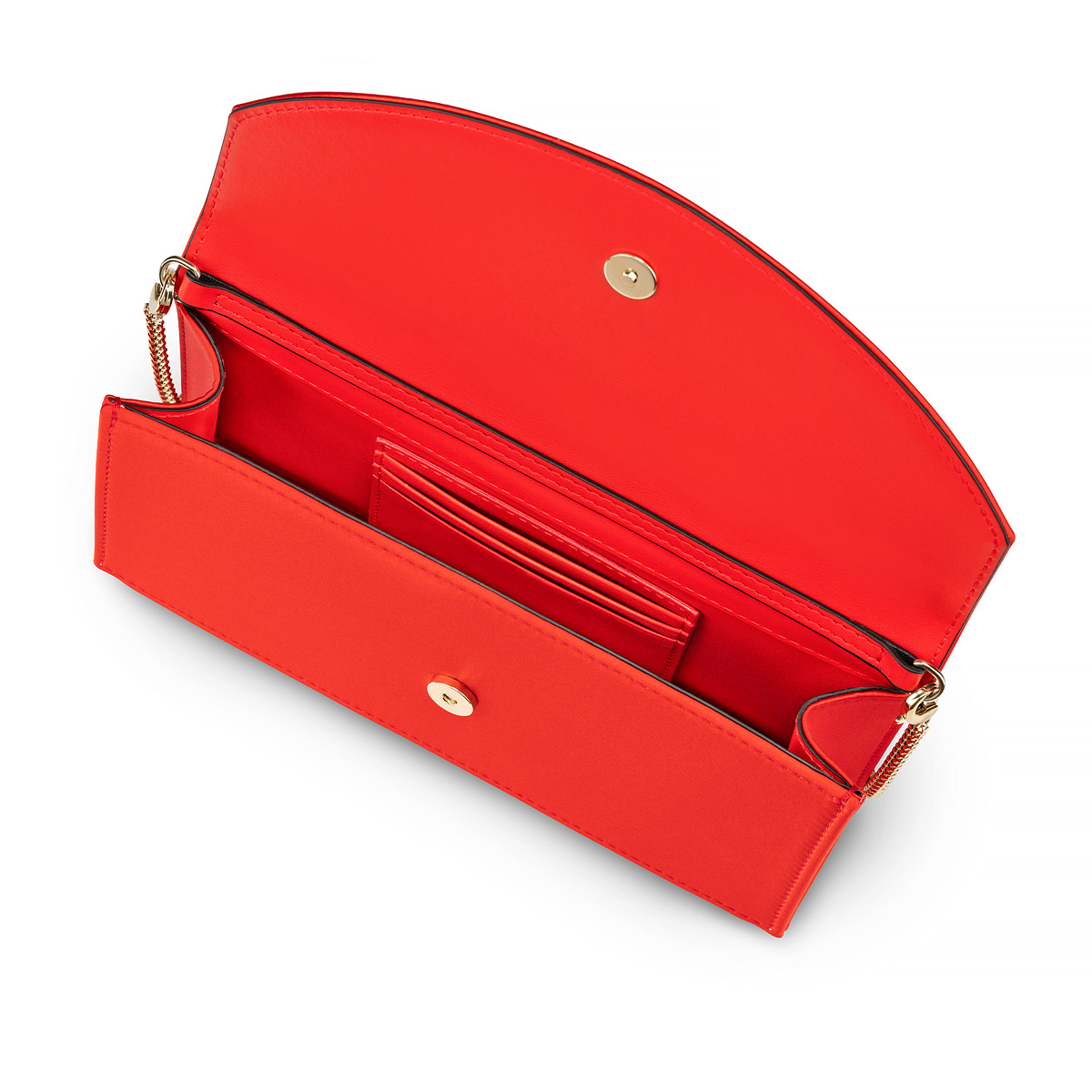 Christian Louboutin, Loubi54 wallet on chain black gold clutch bag