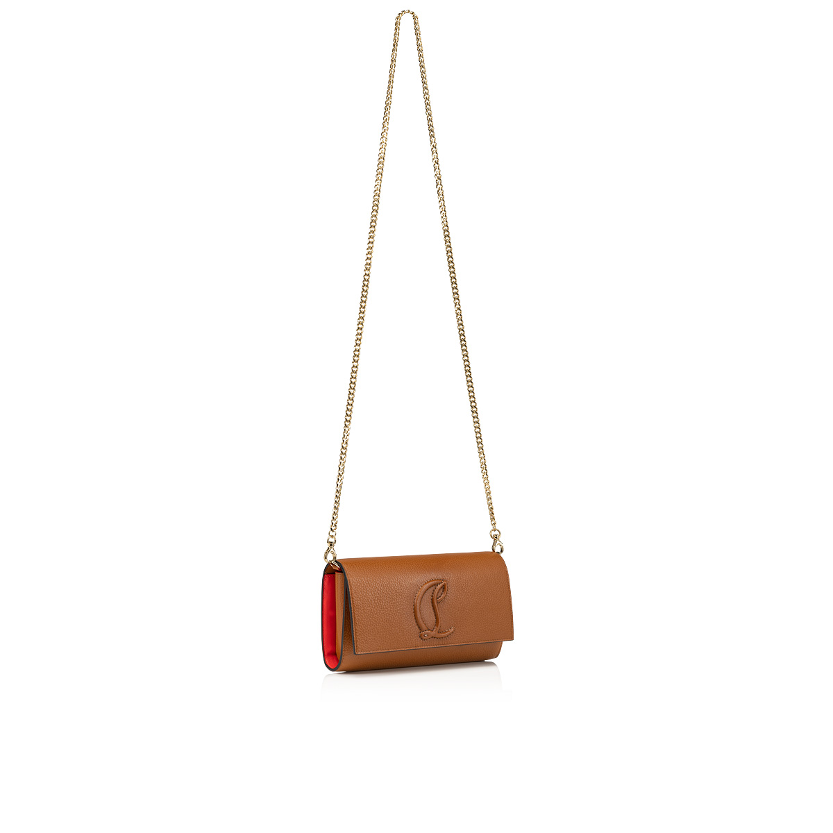 CHRISTIAN LOUBOUTIN: By My Side bag in grained leather - Leather