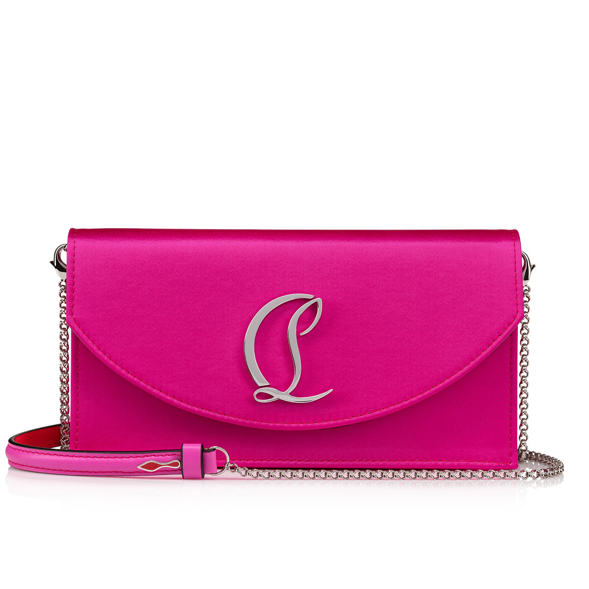 Loubi 54 Satin Shoulder Bag in Pink - Christian Louboutin