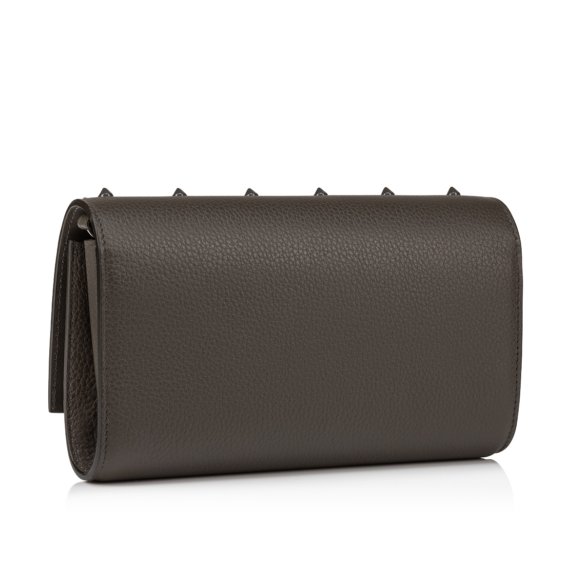 Paloma - Clutch - Grained calf leather and spikes Loubinthesky - Black -  Christian Louboutin