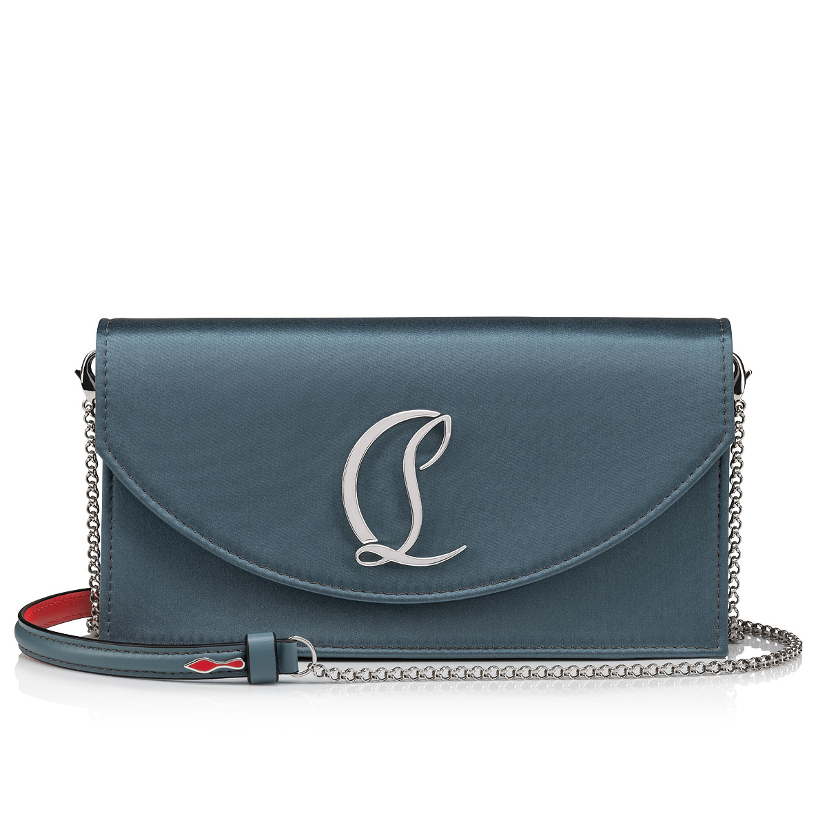 Christian Louboutin Silver Loubi54 Clutch